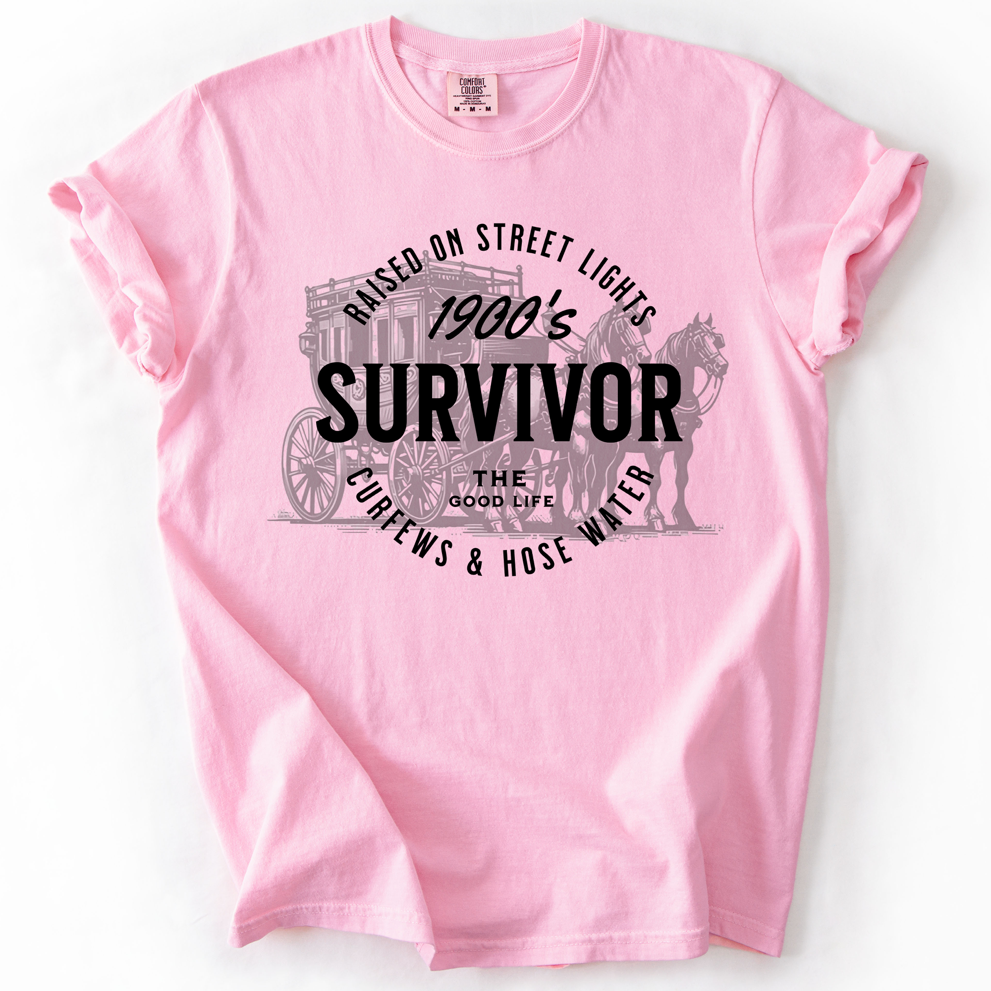 1900s Survivor, Funny Gen X Nostalgia Attitude, Sarcastic Retro Humor For Bold Collectors Comfort Colors Tee
