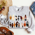 Horse Breeds Farm Animal Lover Equine Enthusiast Graphic Illustration Edition Collection Sweatshirt