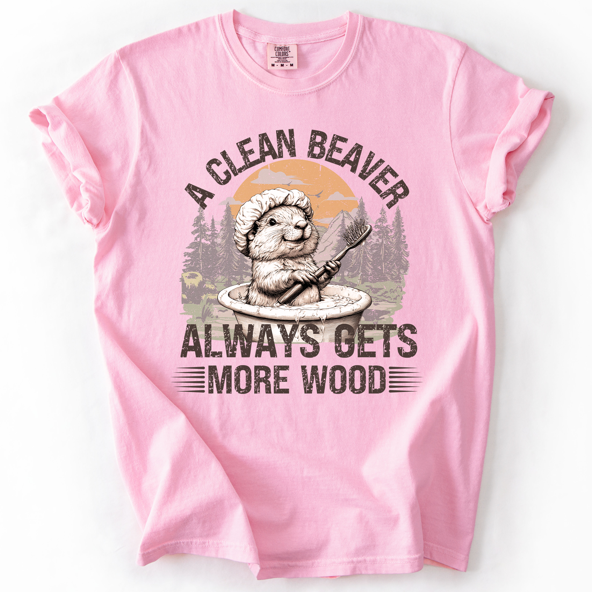 A Clean Beaver, Get More Wood Classic Dad Humor Design Edition Comfort Colors Tee