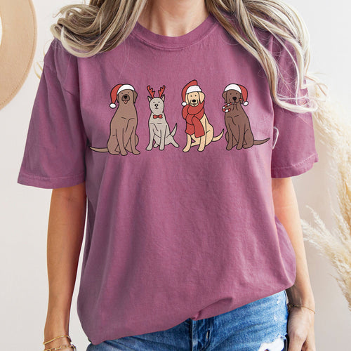 Christmas Cozy Vintage Holiday Cheer Festive Nightfall With Retro Florals And Rustic Charm Comfort Colors Tee