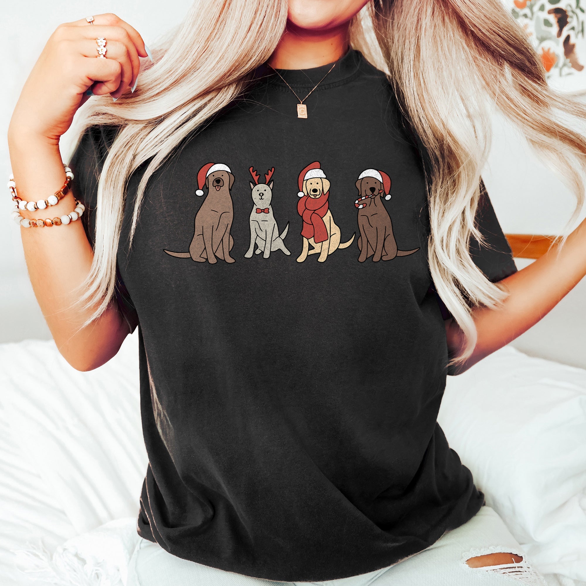 Christmas Cozy Vintage Holiday Cheer Festive Nightfall With Retro Florals And Rustic Charm Comfort Colors Tee