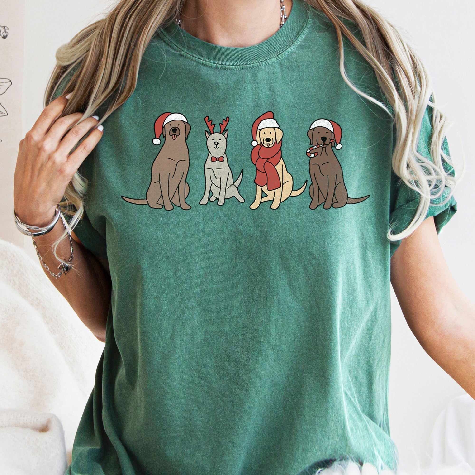 Christmas Cozy Vintage Holiday Cheer Festive Nightfall With Retro Florals And Rustic Charm Comfort Colors Tee