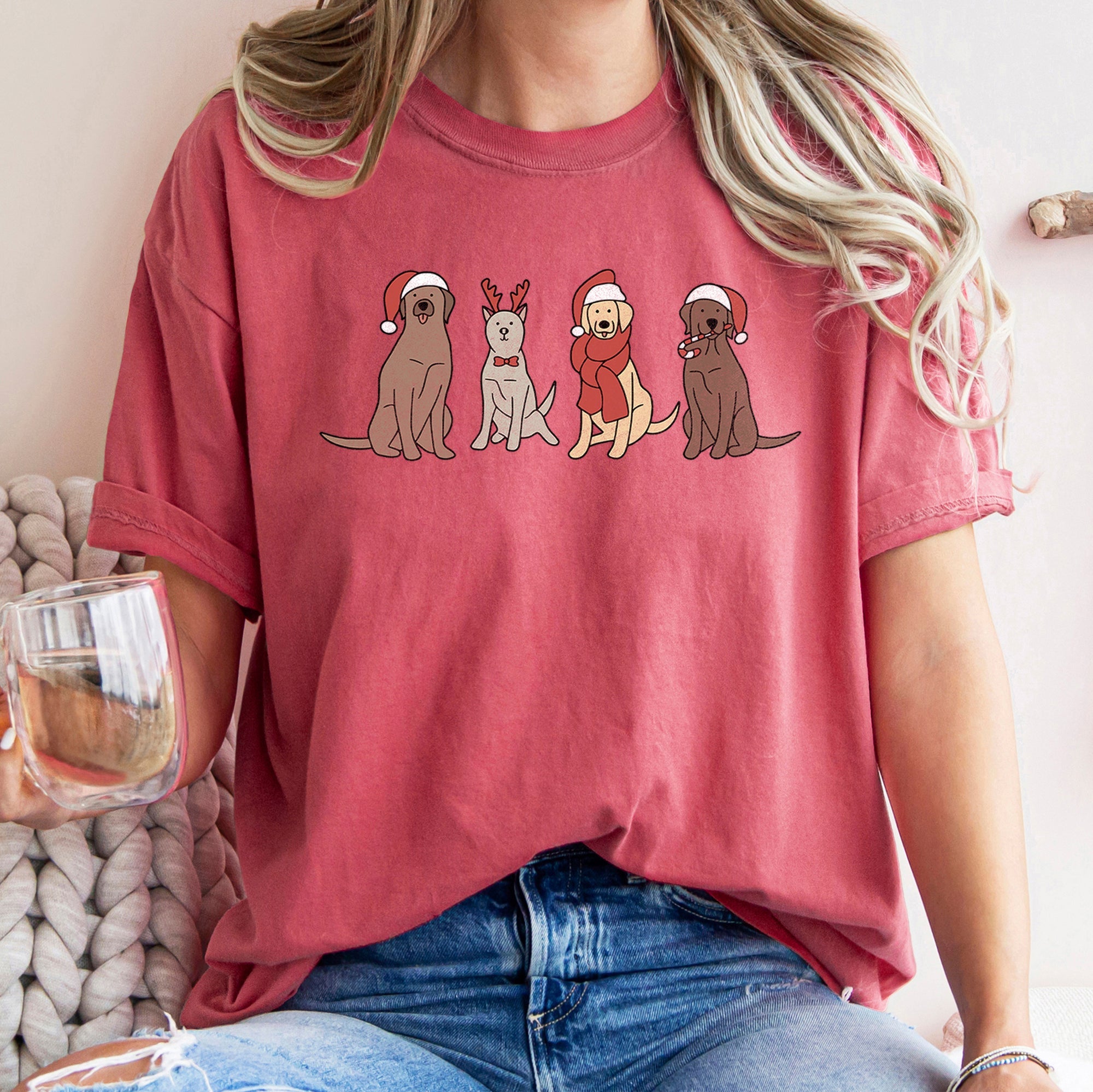 Christmas Cozy Vintage Holiday Cheer Festive Nightfall With Retro Florals And Rustic Charm Comfort Colors Tee