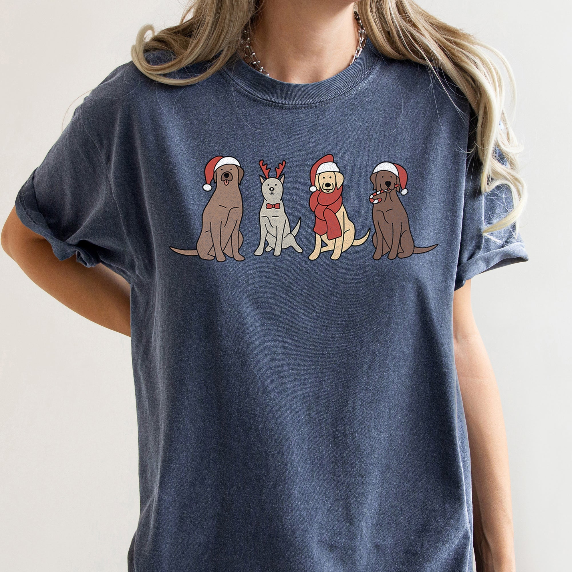 Christmas Cozy Vintage Holiday Cheer Festive Nightfall With Retro Florals And Rustic Charm Comfort Colors Tee