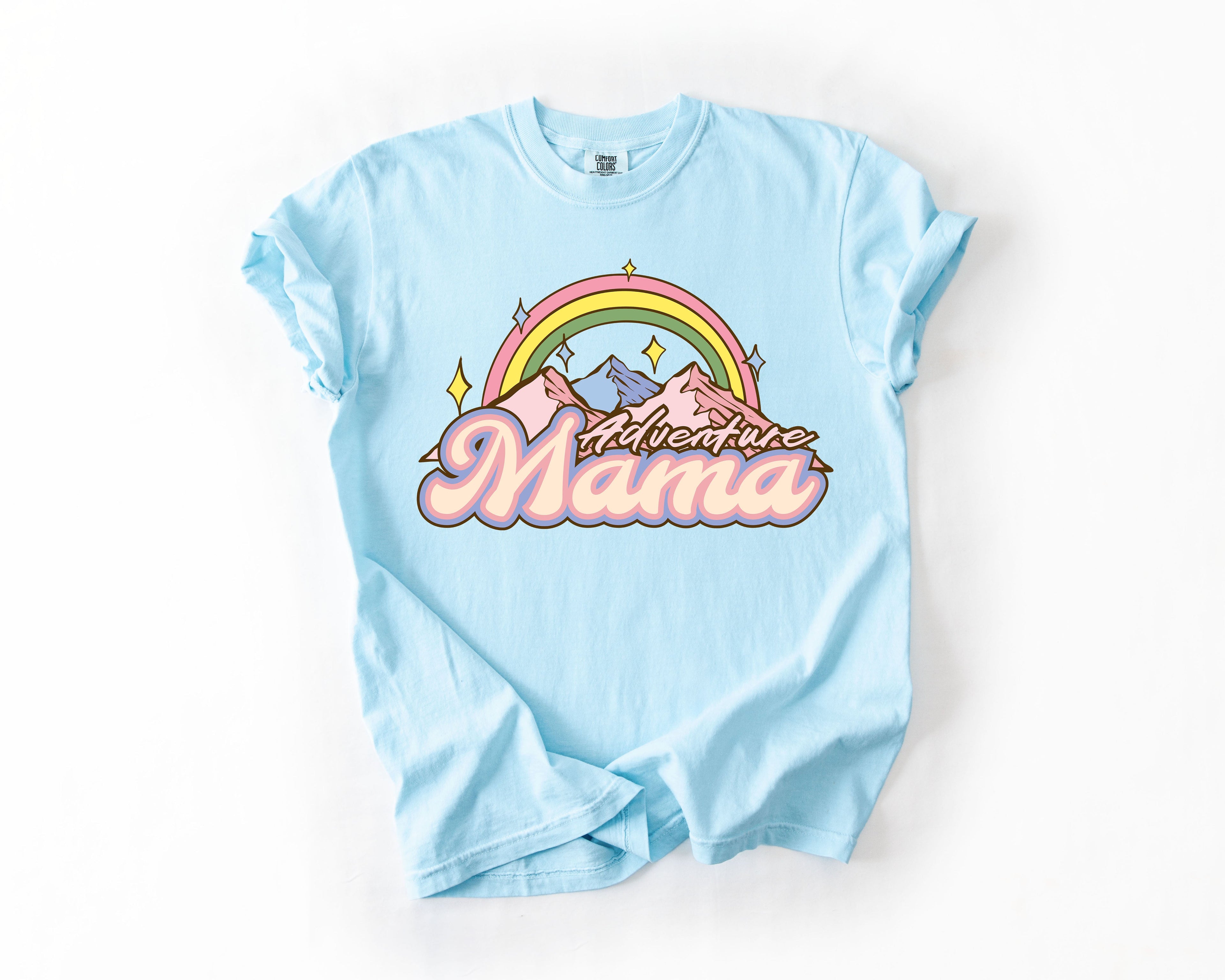 Adventure Mama Camping Outdoor Nature Travel Explorer Edition Comfort Colors Tee