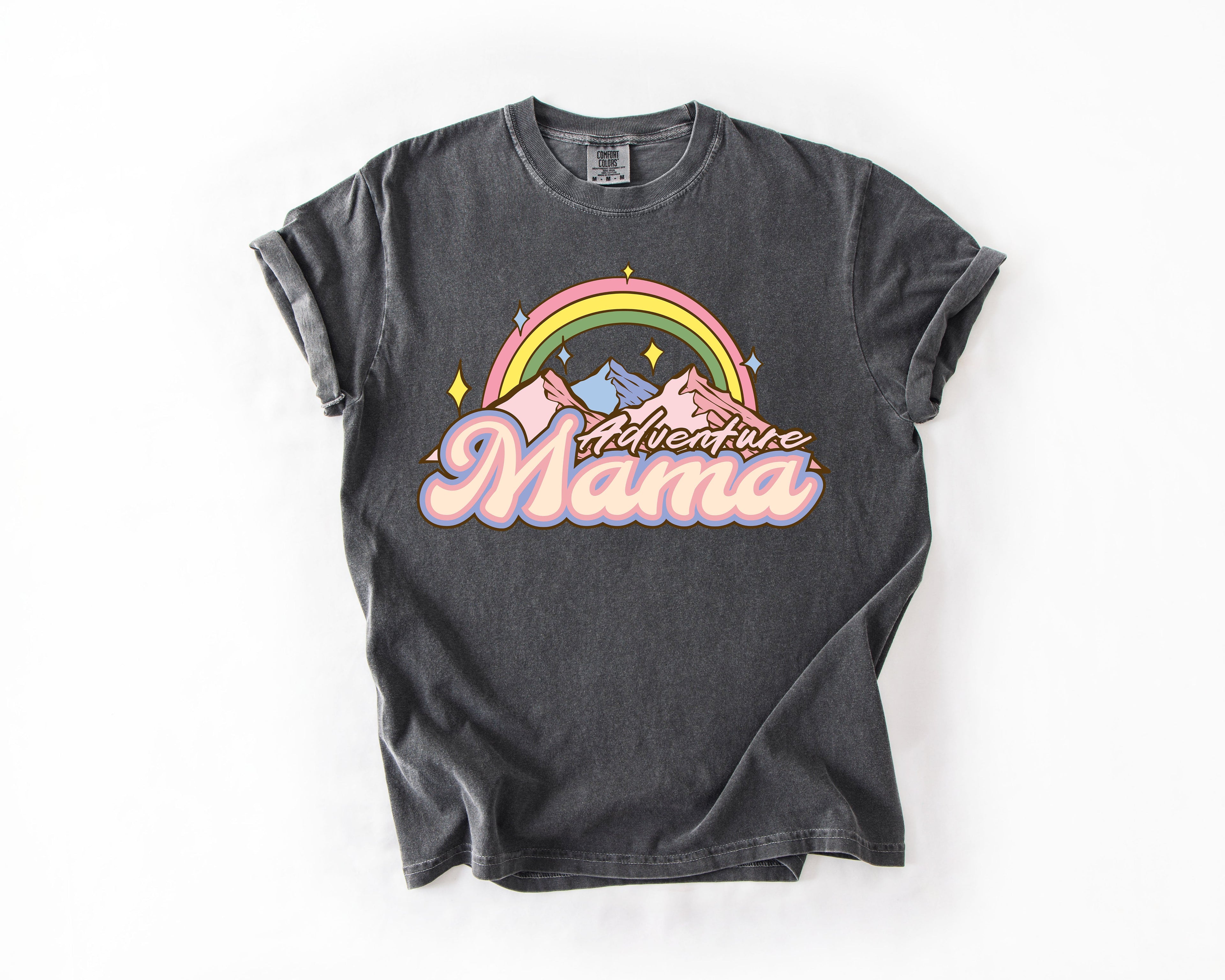 Adventure Mama Camping Outdoor Nature Travel Explorer Edition Comfort Colors Tee