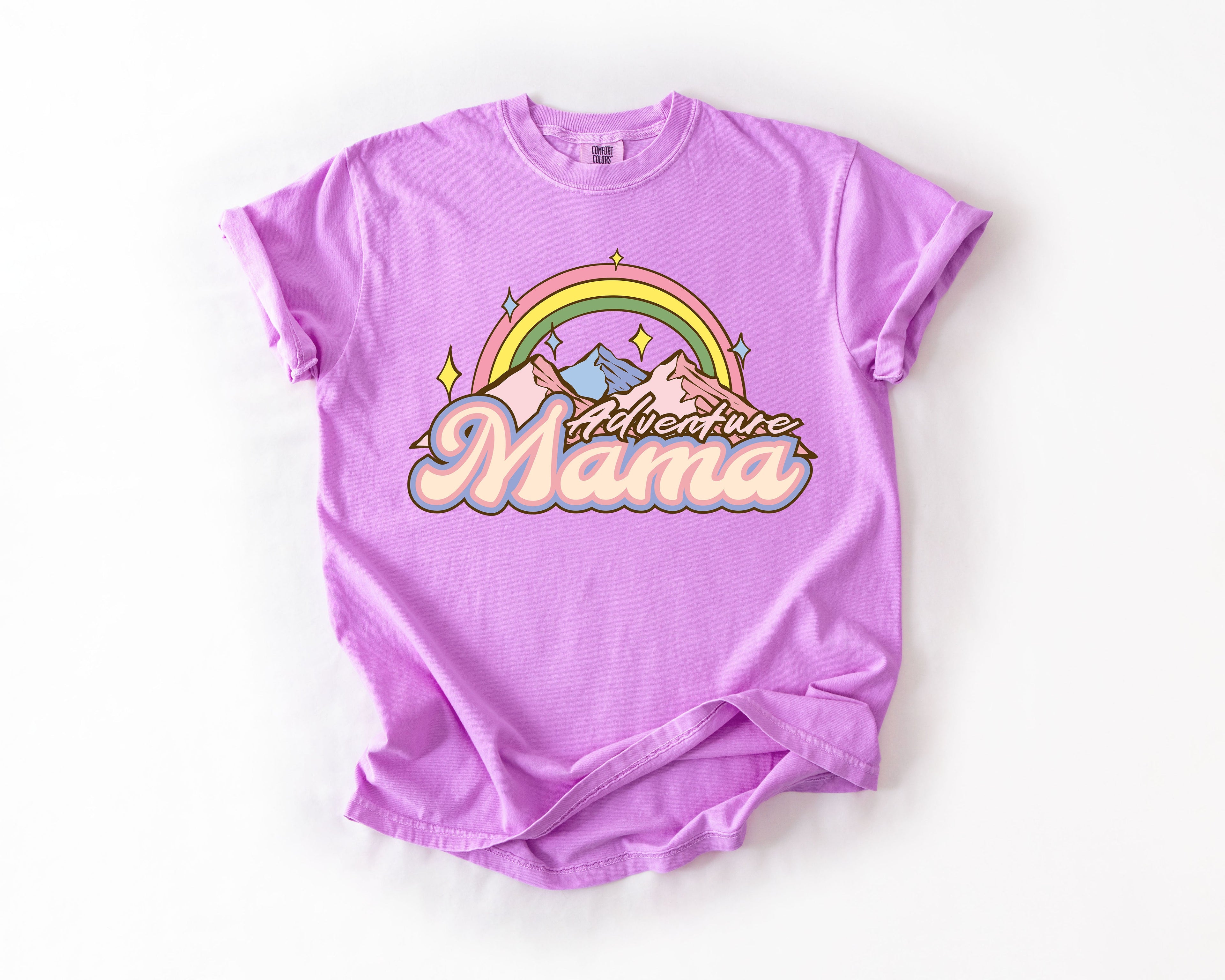 Adventure Mama Camping Outdoor Nature Travel Explorer Edition Comfort Colors Tee