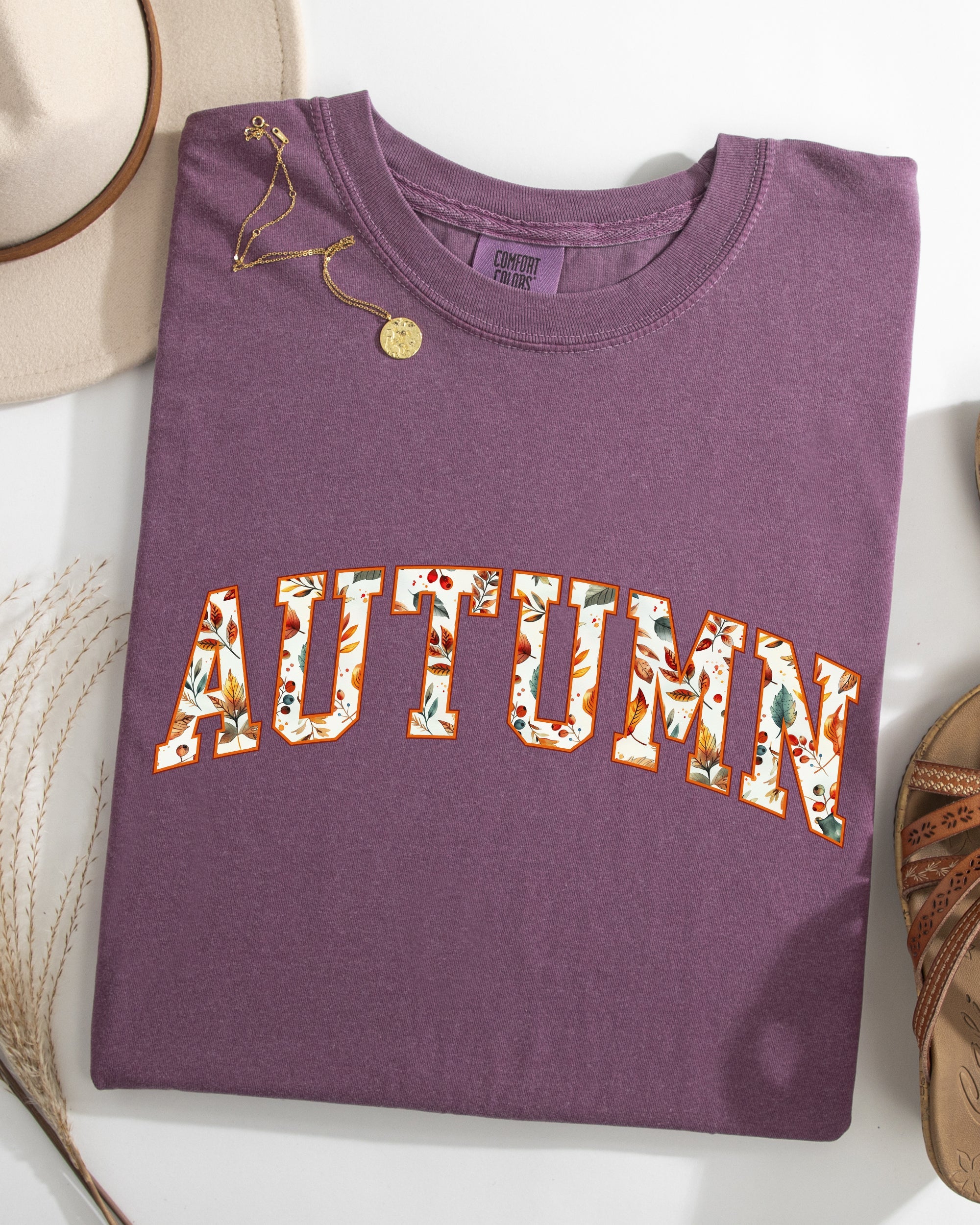 Autumn Varsity Fall Collegiate Retro Vintage Halloween Classic Comfort Colors Tee