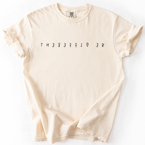 Be Different, Sassy, Sarcastic, Minimalist, Funny, Witty, Bold Statement Comfort Colors Tee