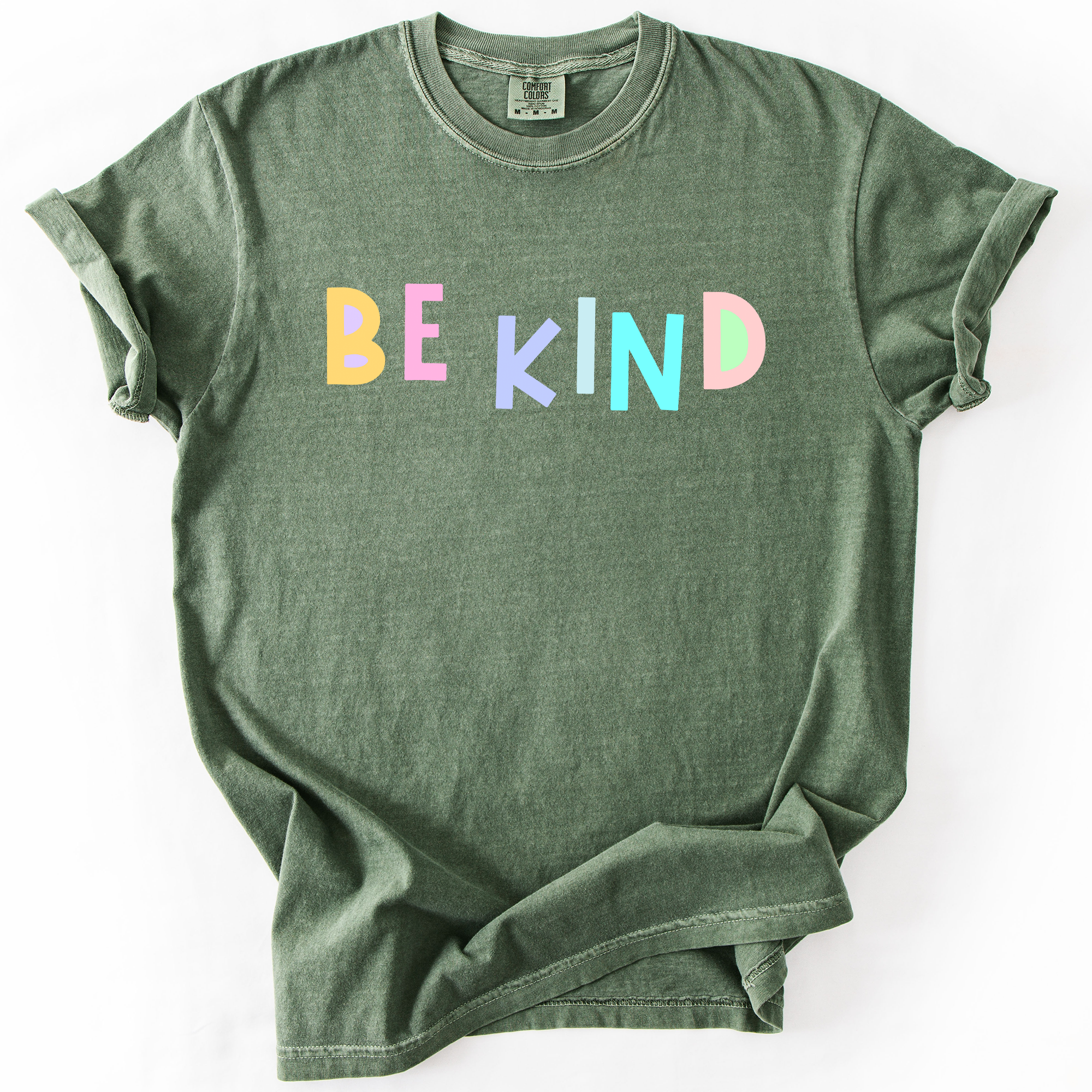 Be Kind, Colorful, Sassy, Sarcastic, Minimalist, Funny Saying Comfort Colors Tee