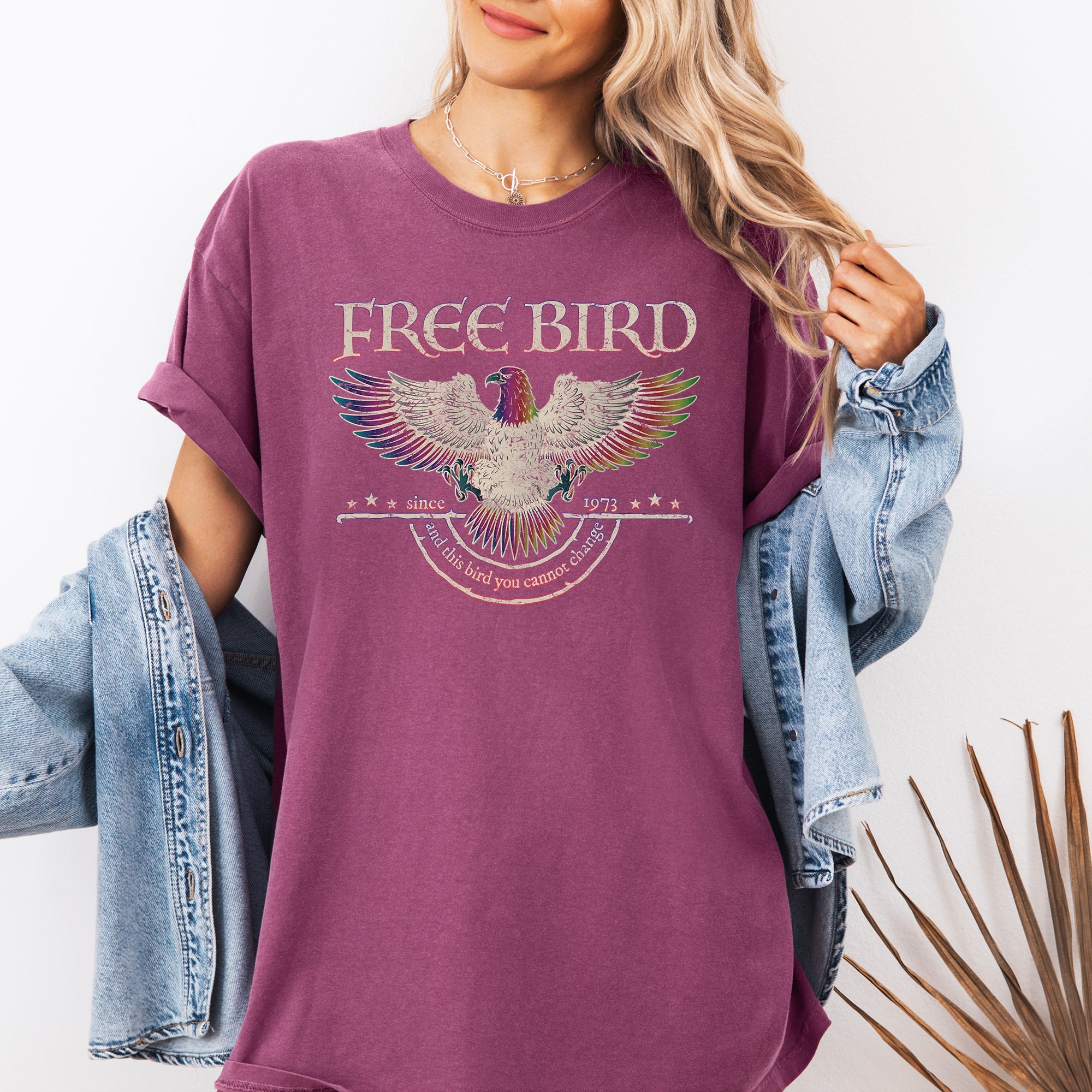 Free Bird Vintage Rock Anthem Retro Concert Classic Jam Session Memorial Edition Limited Comfort Colors Tee