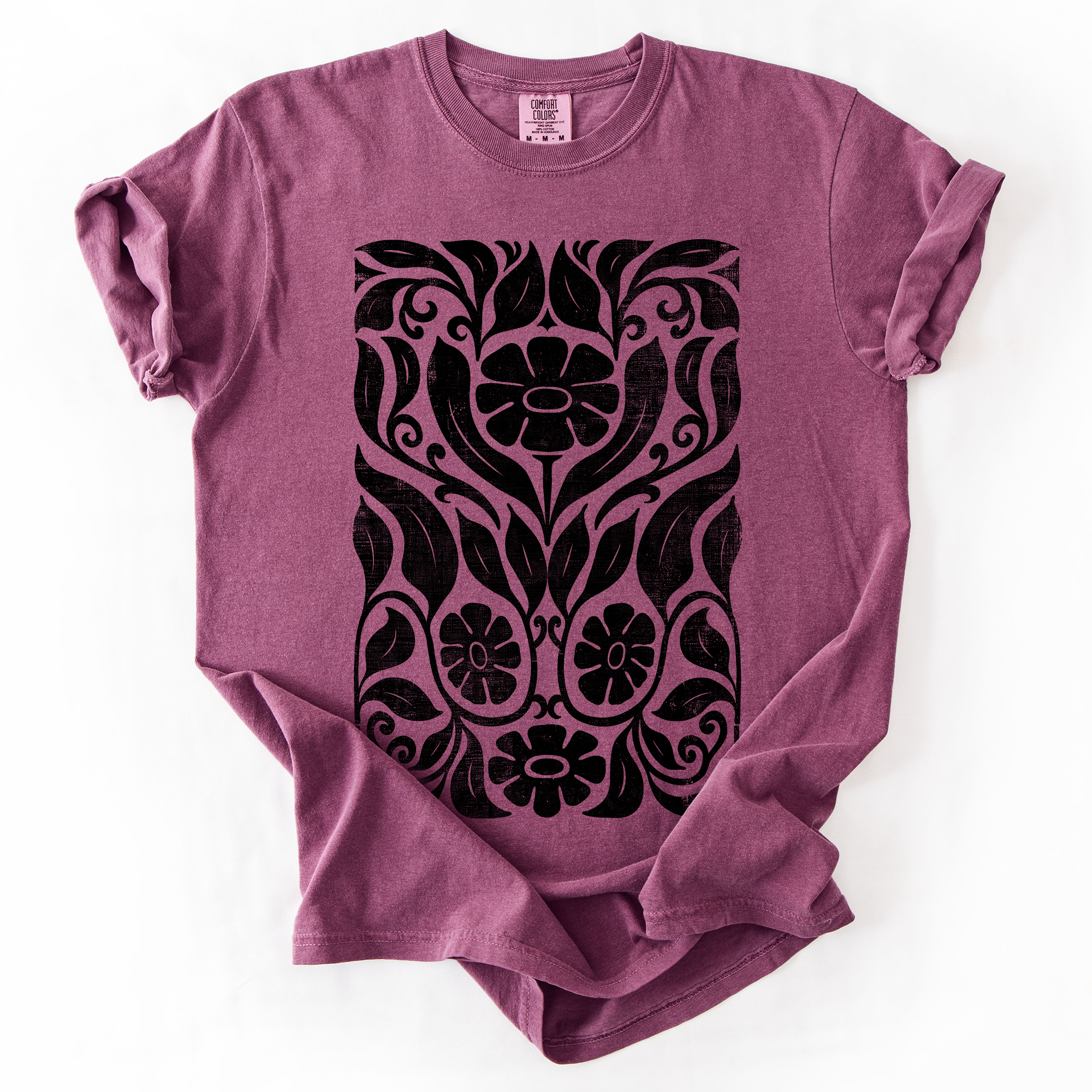 Big Bloom Daisy Flower Vintage Boho Watercolor Nature Design Deluxe Comfort Colors Tee