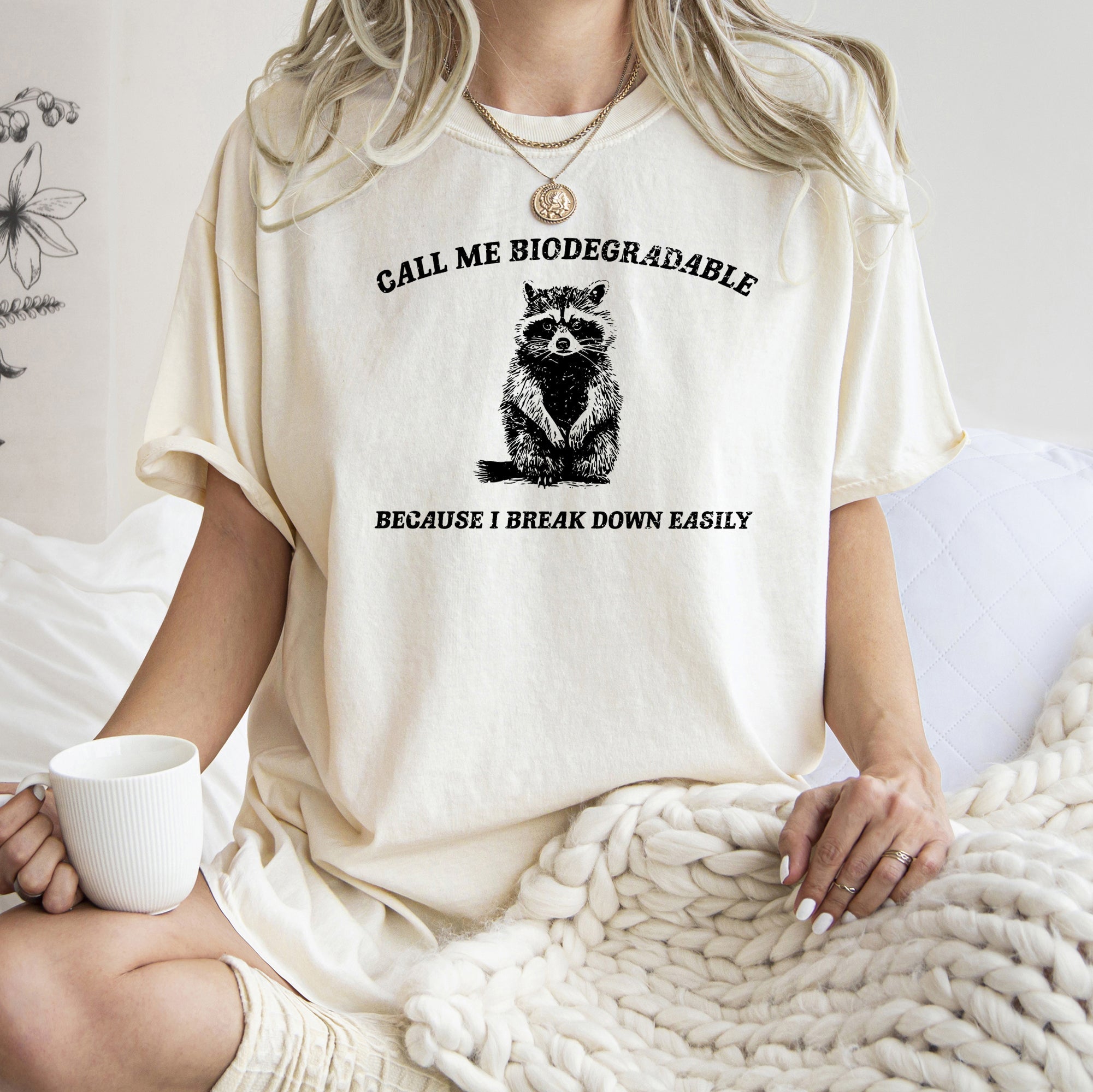 Biodegradable Mental Health Meme Concept for Eco Conscious Casual Wear Comfort Colors Tee