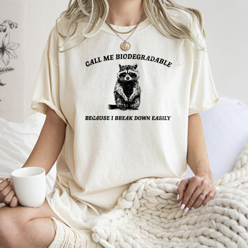 Biodegradable Mental Health Meme Concept for Eco Conscious Casual Wear Comfort Colors Tee
