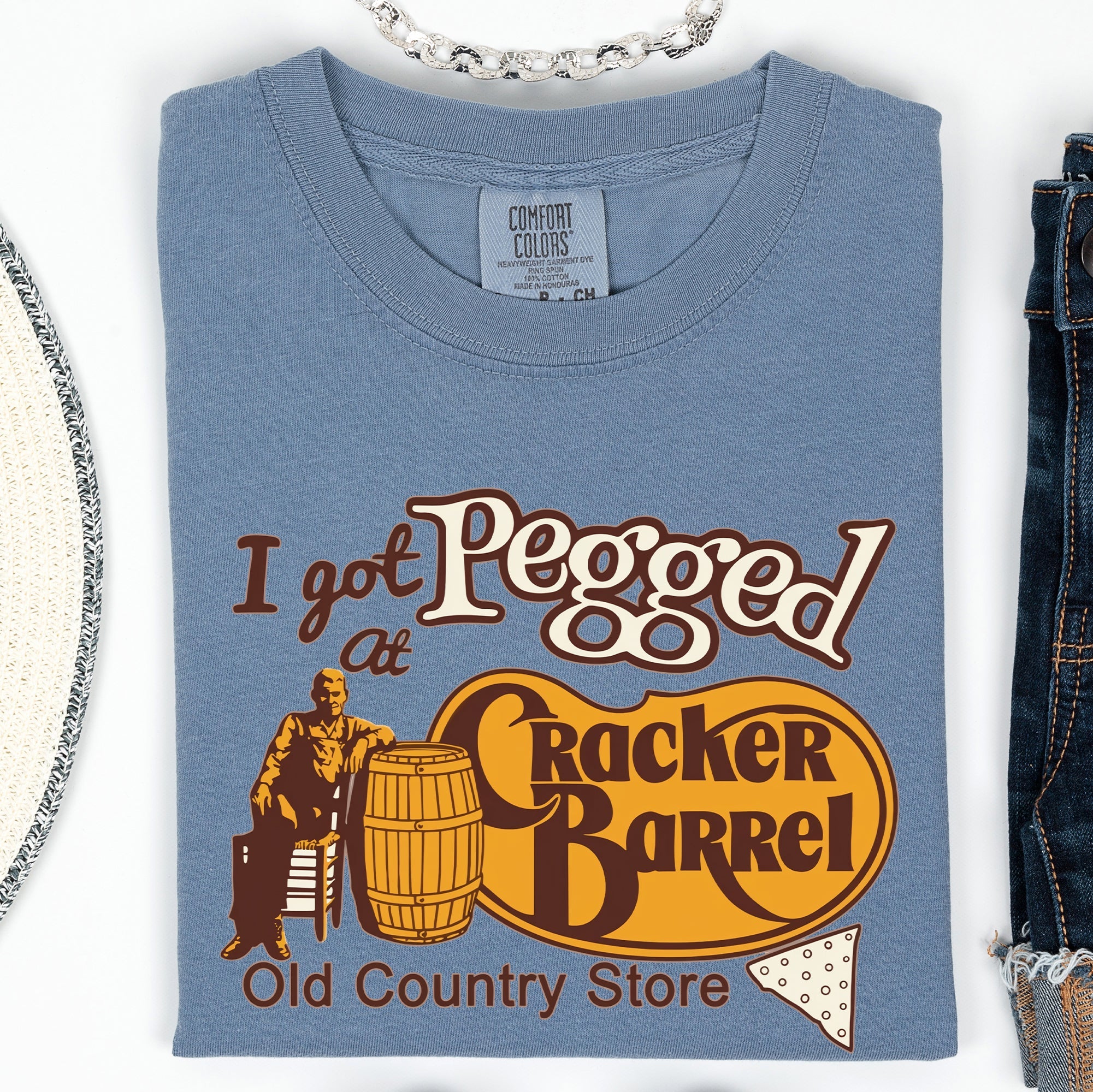 I Got Pegged At Cracker Barrel Hilarious Statement For Adults Who Appreciate Irreverent Bar Humor Comfort Colors Tee