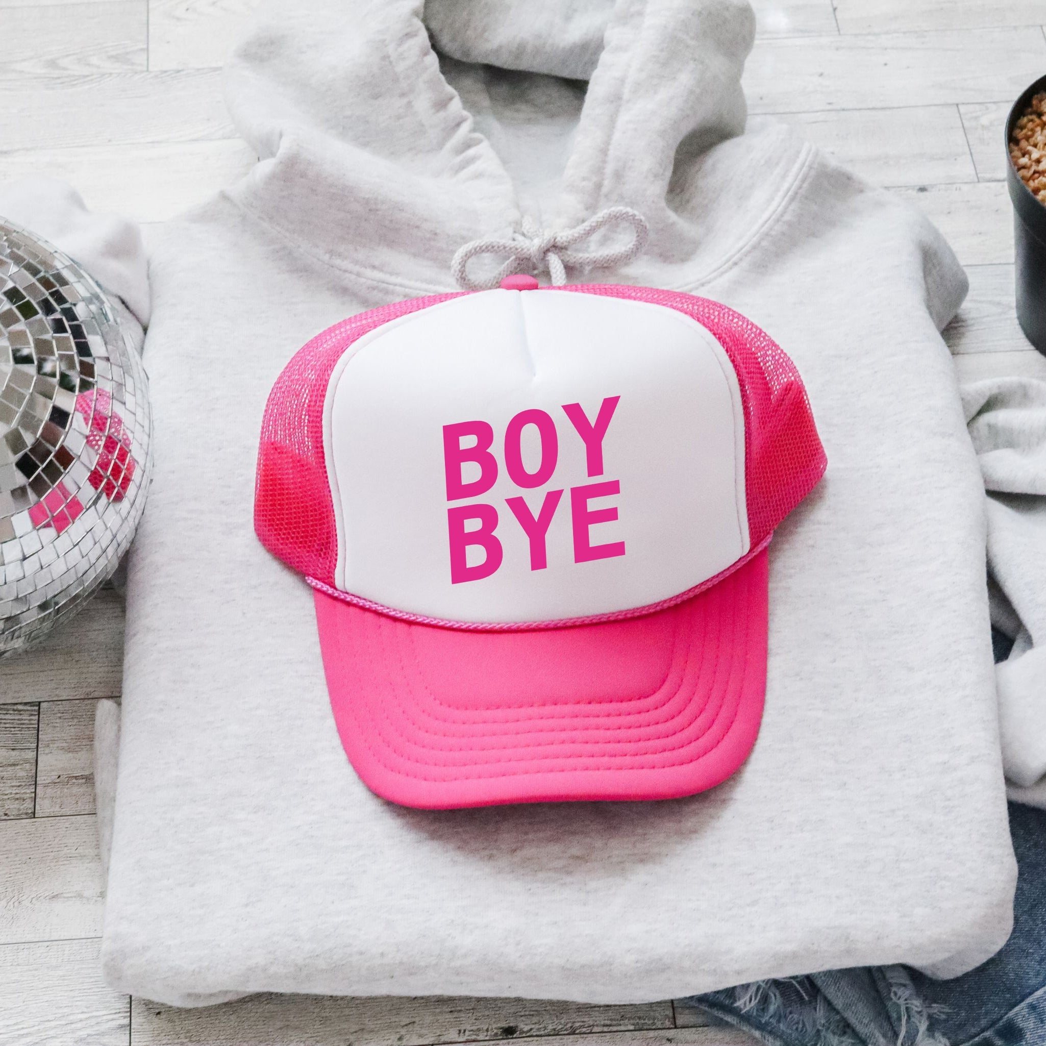 Boy Bye Sassy Funny Attitude Phrase For Bold Personalities With Playful Vibe Trucker Hat