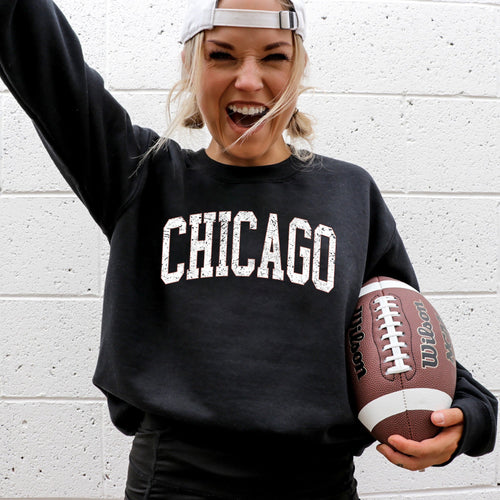 Chicago Football Spirit For Game Day Tailgating At University College Stadium State Pride Sweatshirt