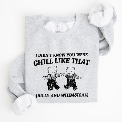 Chill Bears Meme Aesthetic Funny Cozy Chill Vibes Edition Limited Release Sweatshirt
