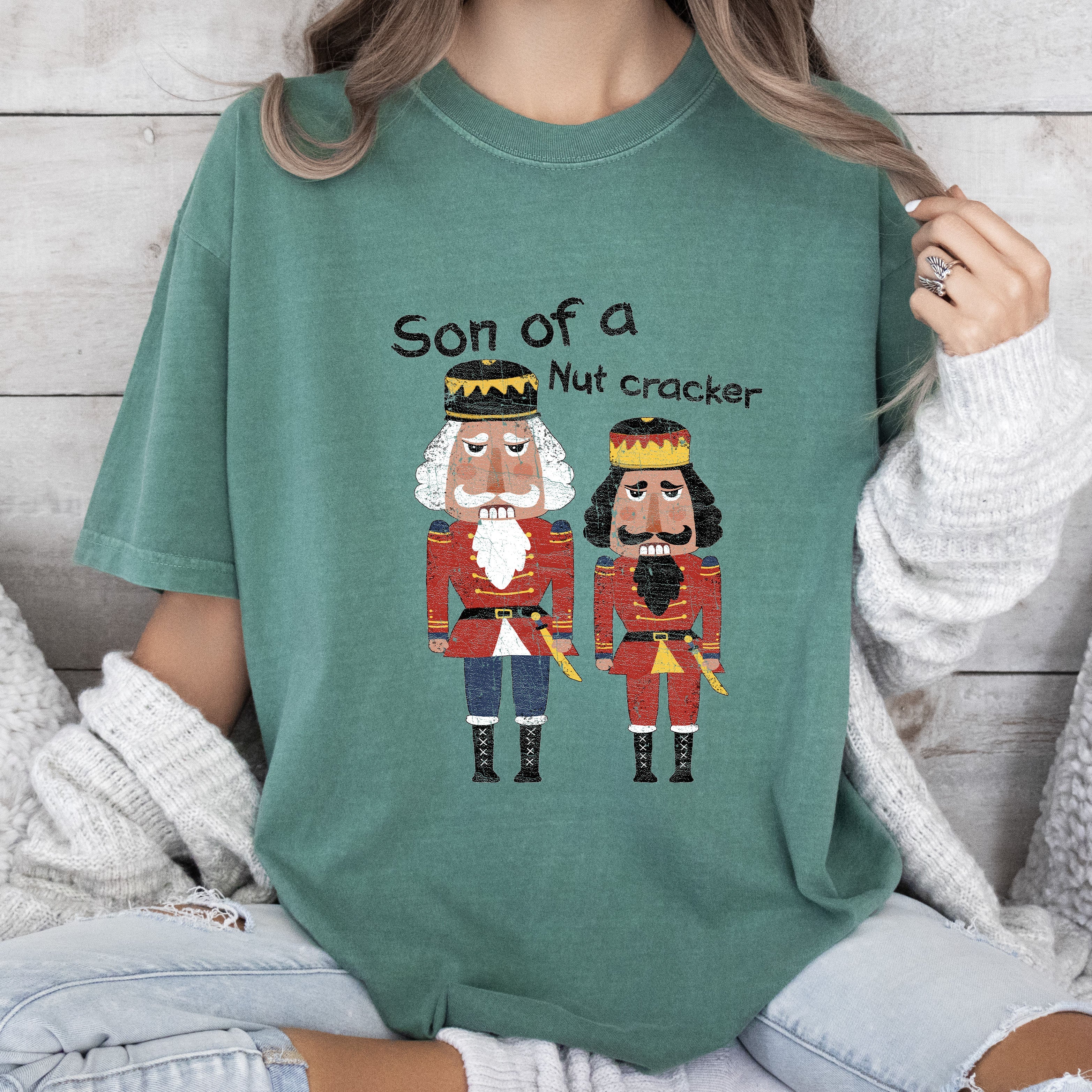 Son Of A Nutcracker Vintage Christmas Design For Holiday Cheer Edition Comfort Colors Tee