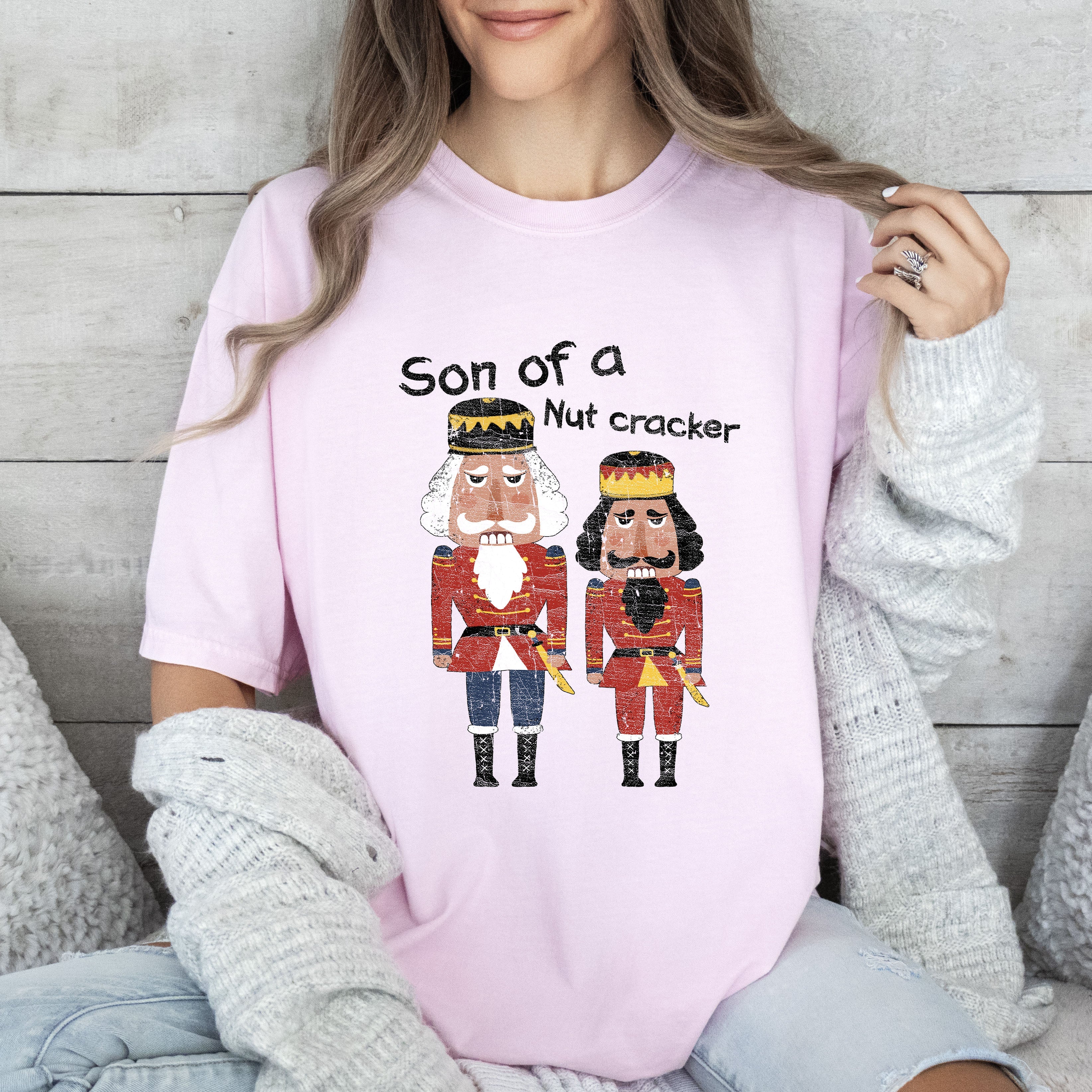 Son Of A Nutcracker Vintage Christmas Design For Holiday Cheer Edition Comfort Colors Tee