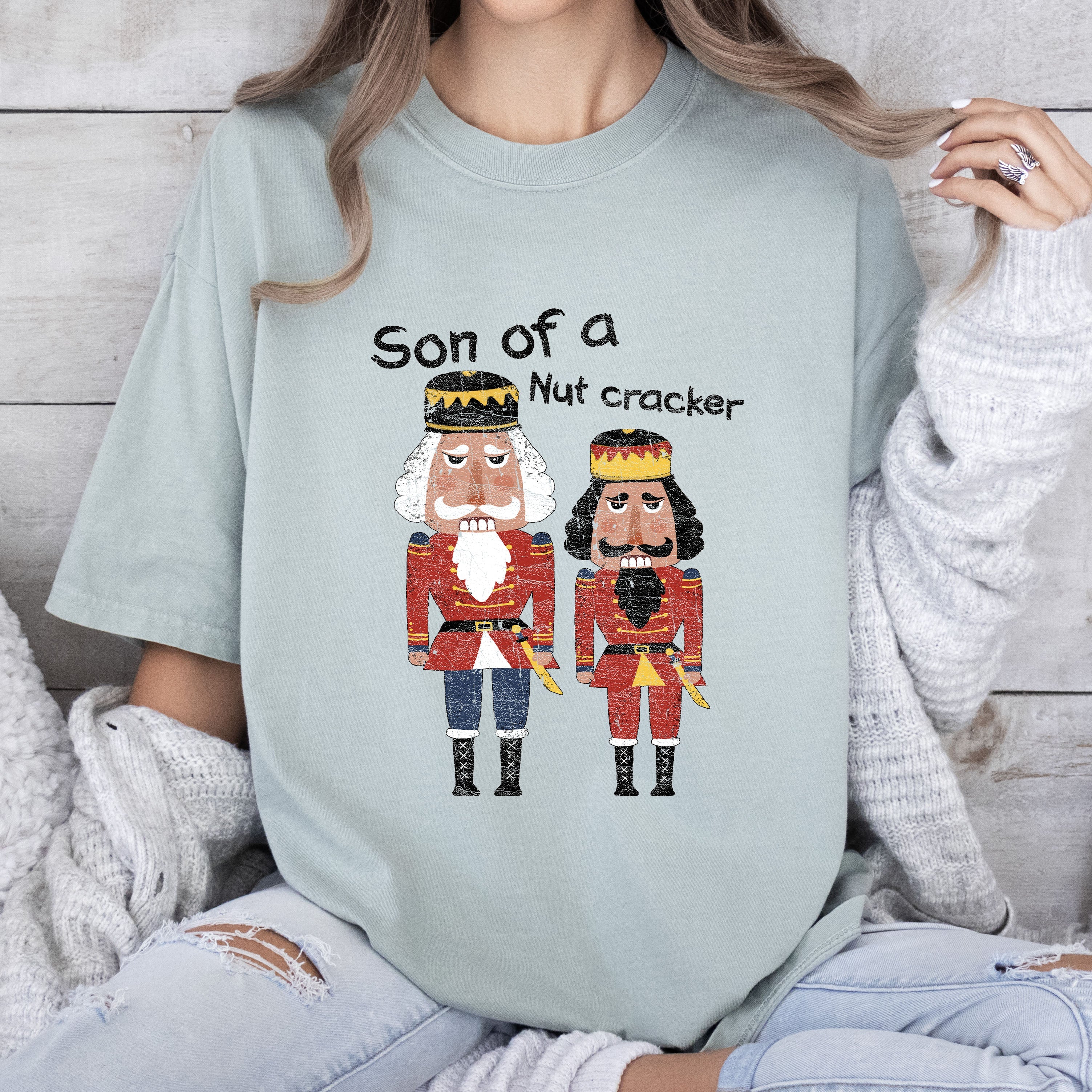 Son Of A Nutcracker Vintage Christmas Design For Holiday Cheer Edition Comfort Colors Tee