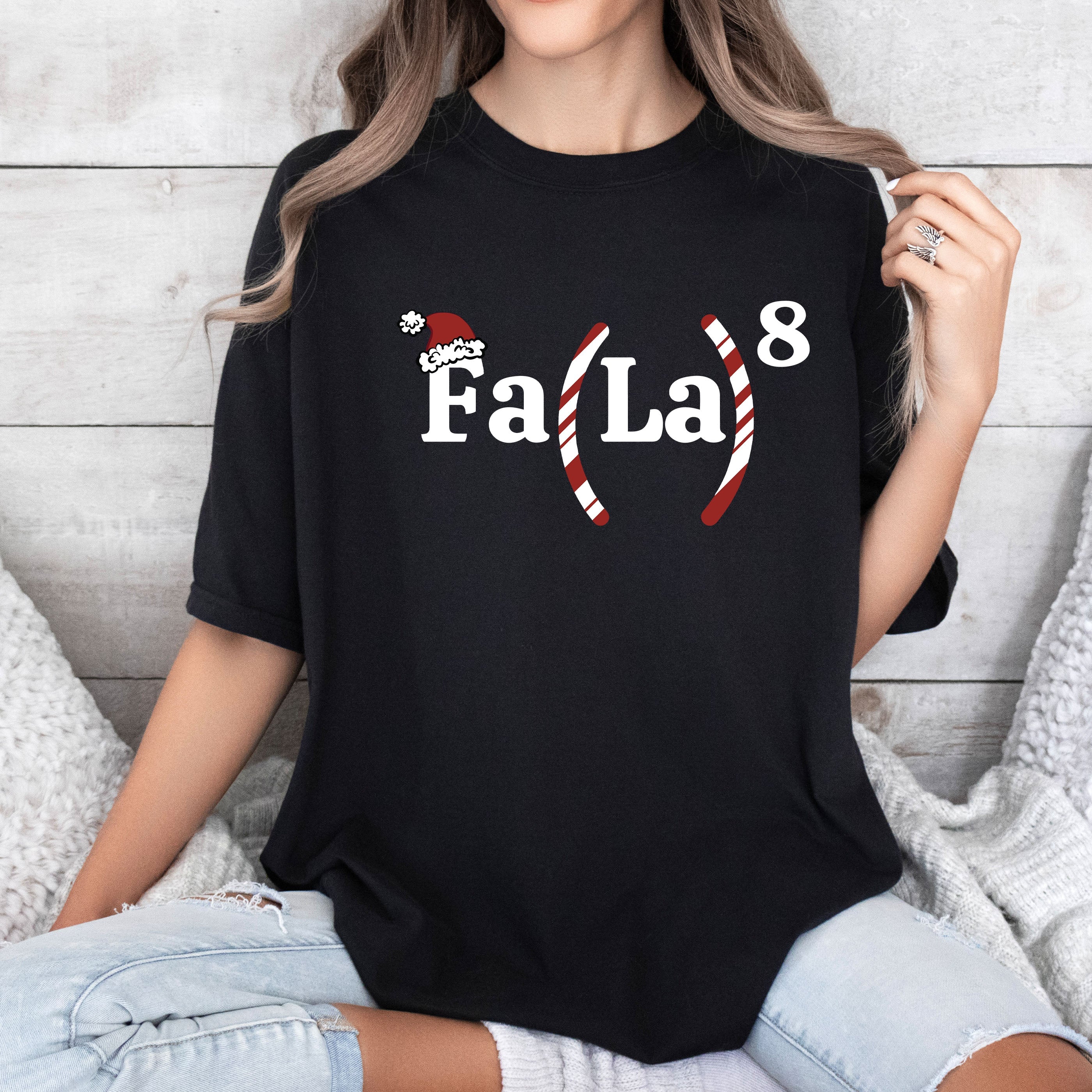 Falala Vintage Classic Christmas Cheer Ornaments Snowflakes Winter Wonderland Holiday Glow Comfort Colors Tee