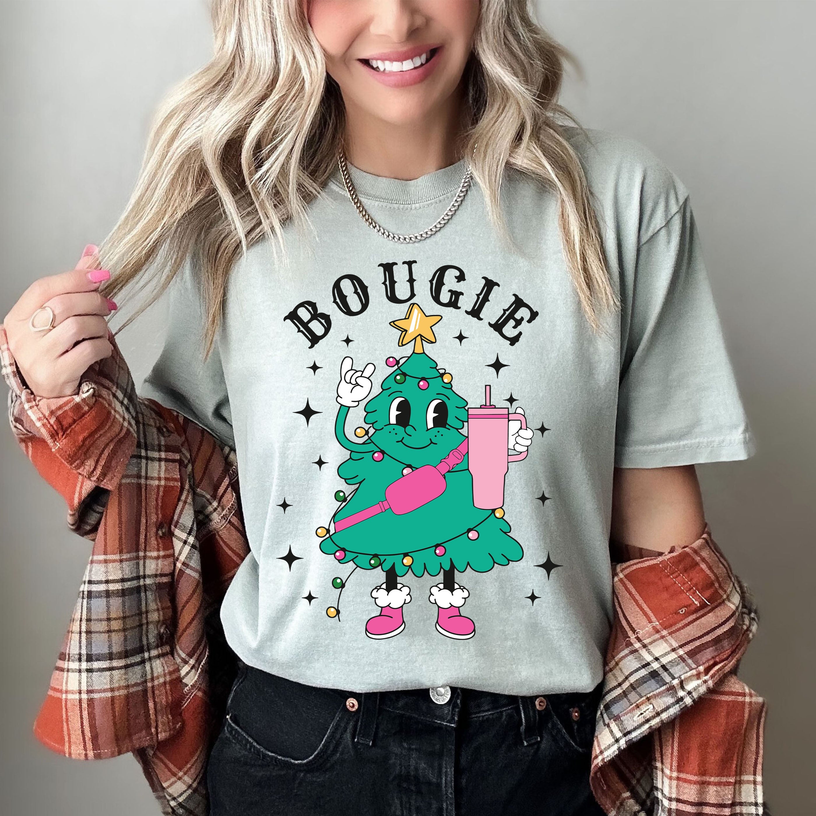 Bougie Vintage Retro Classic Christmas Holiday Edition Soft Ultra Premium Comfort Colors Tee