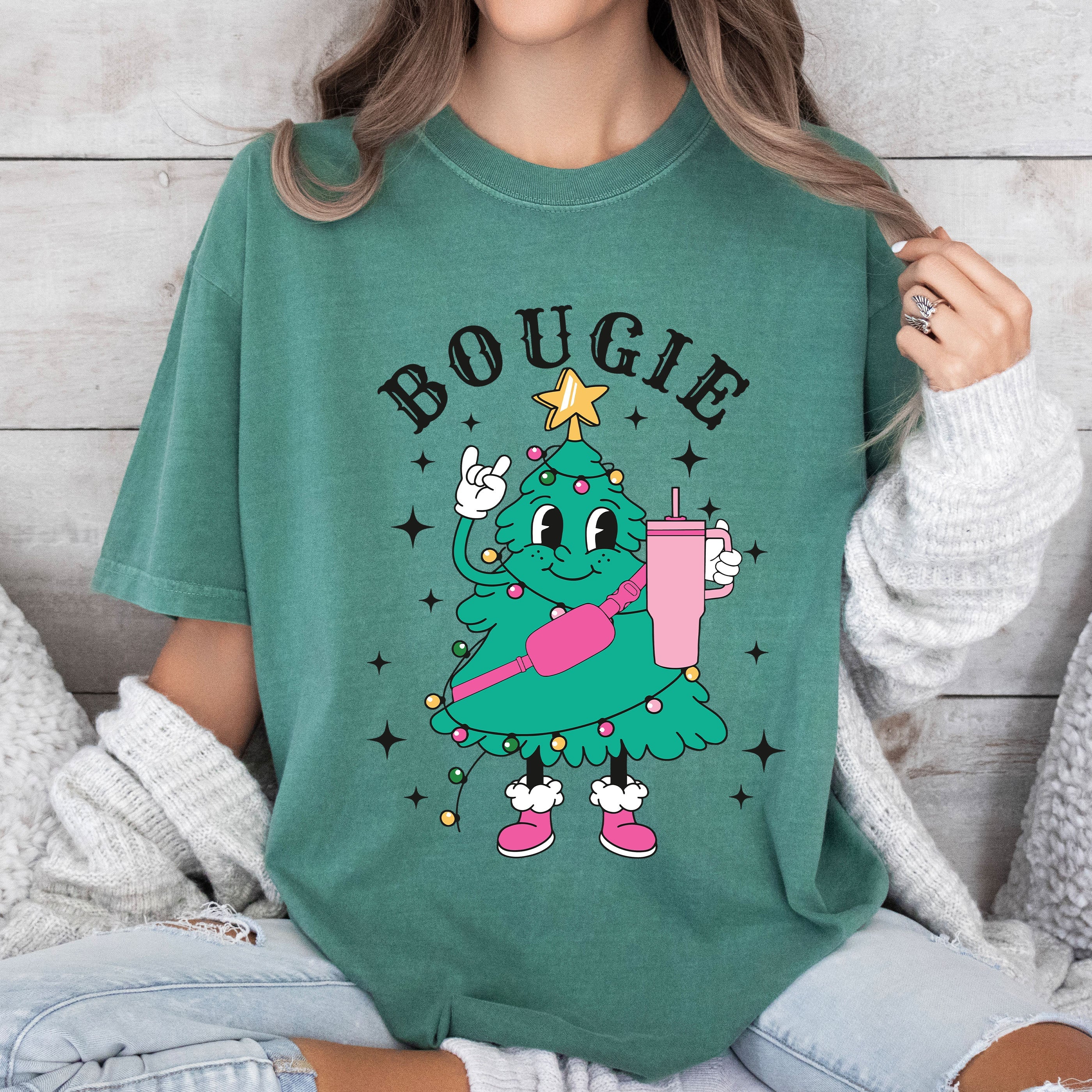 Bougie Vintage Retro Classic Christmas Holiday Edition Soft Ultra Premium Comfort Colors Tee