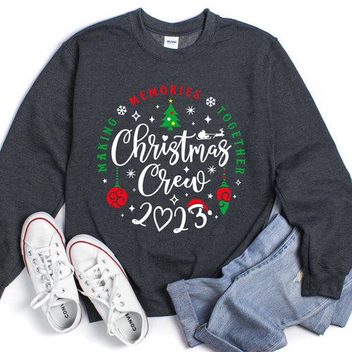 Christmas Crew Family Festive Cheer Togetherness Verses Traditions Holiday Warmth Celebration For All Sweatshirt