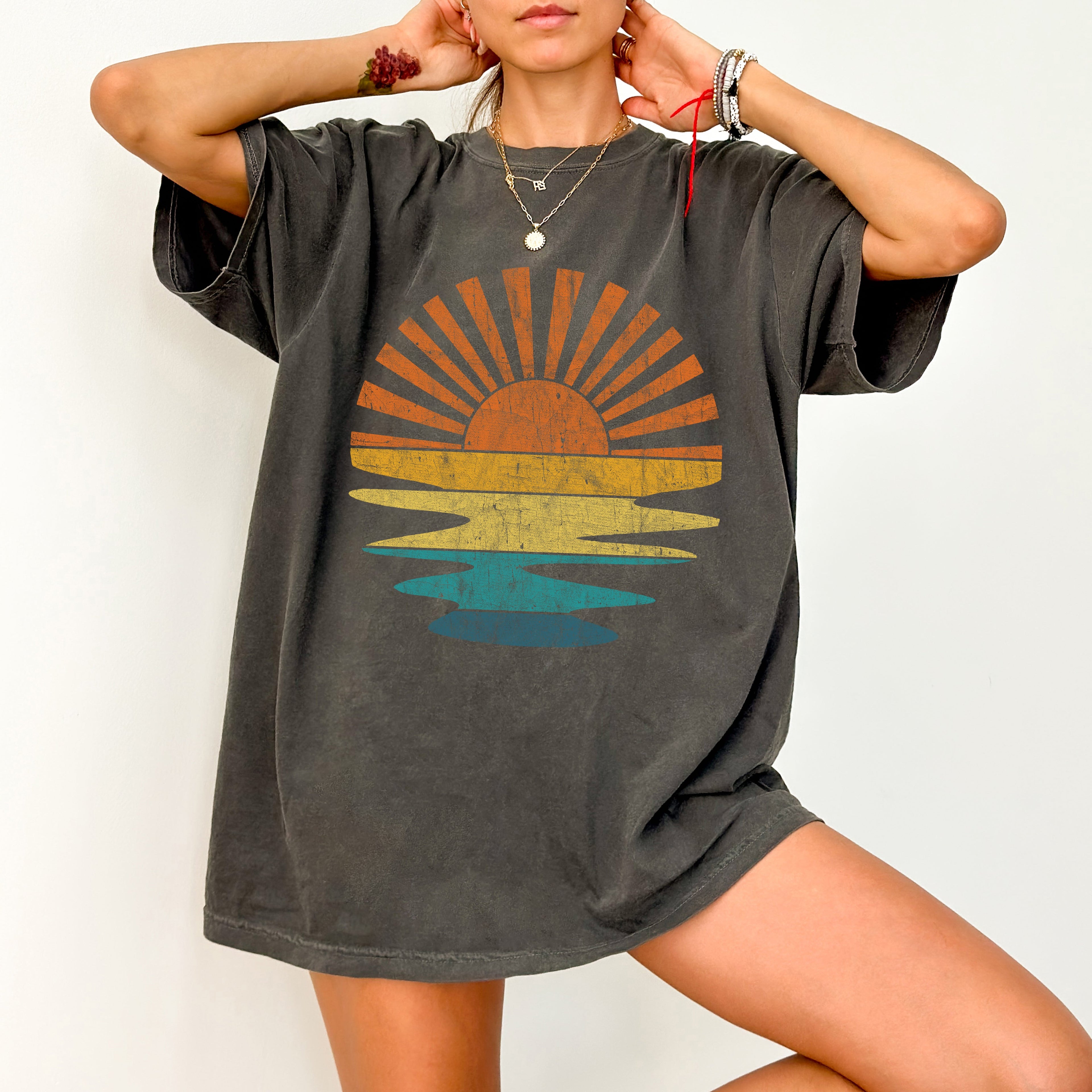 Colorful Beach Sunset, Summer Vibes, California Dreaming, Vacation, Hot Girl Summer Comfort Colors Tee