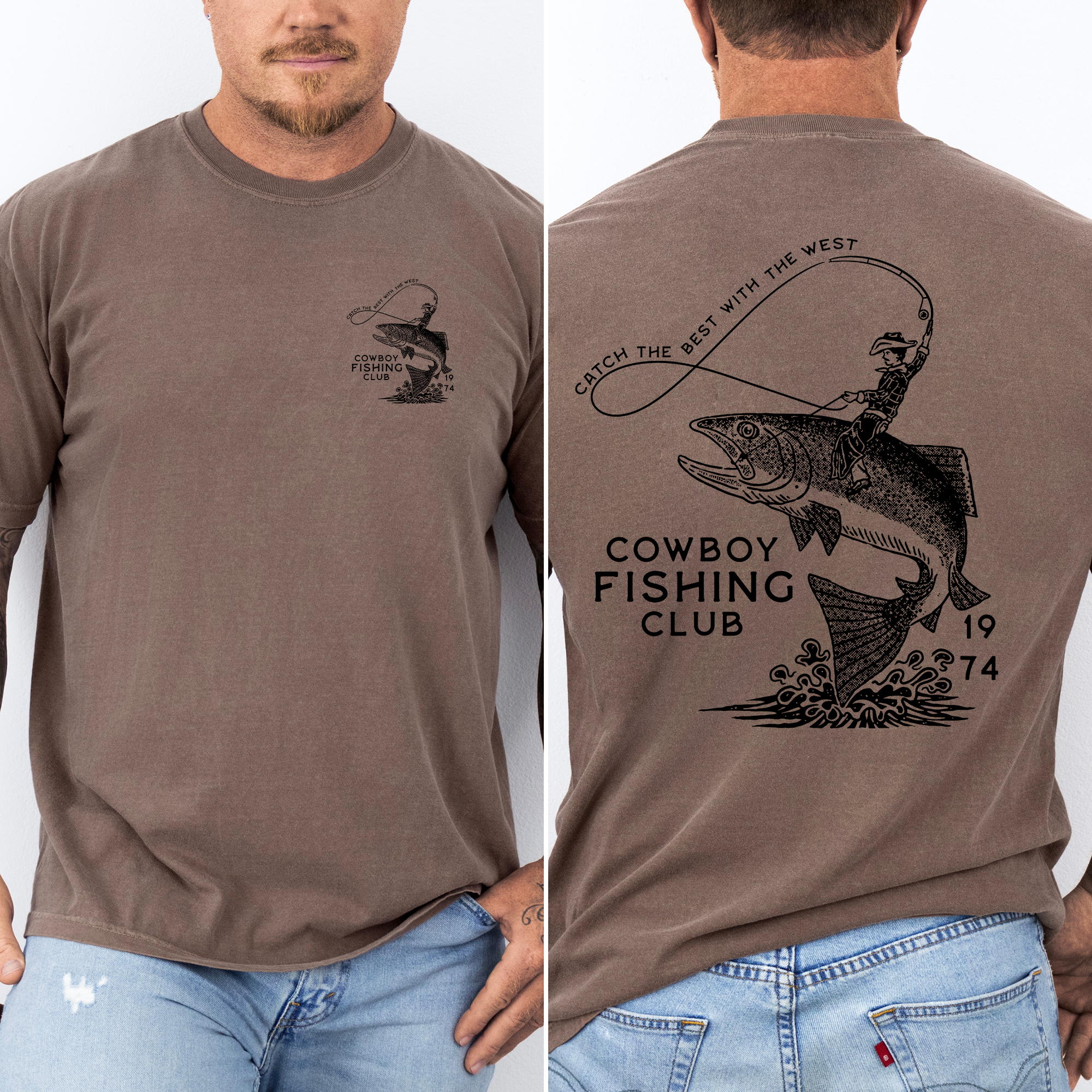 Cowboy Fishing Club Ultimate Outdoor Angling Brotherhood and Heritage Pride Comfort Colors Tee