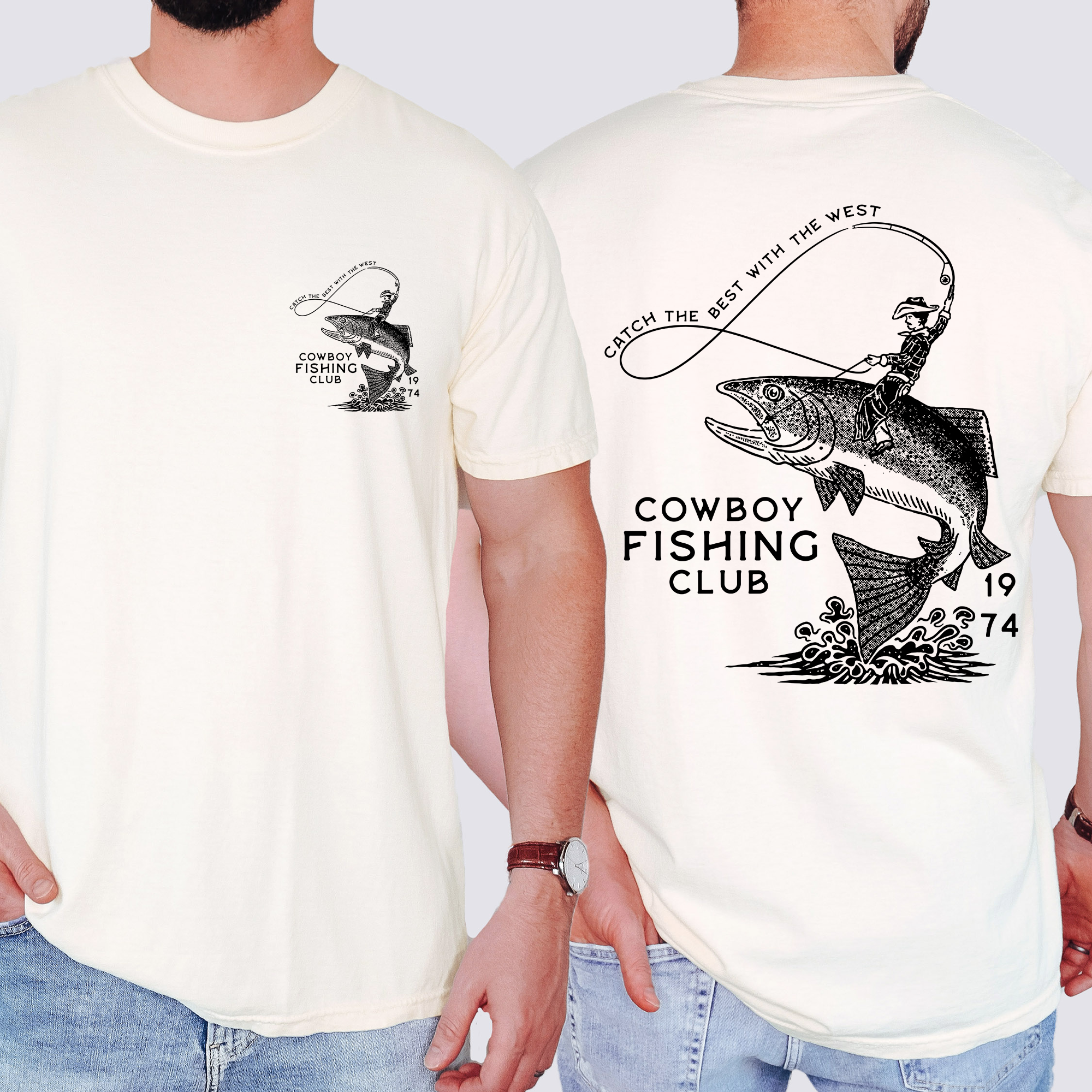 Cowboy Fishing Club Ultimate Outdoor Angling Brotherhood and Heritage Pride Comfort Colors Tee