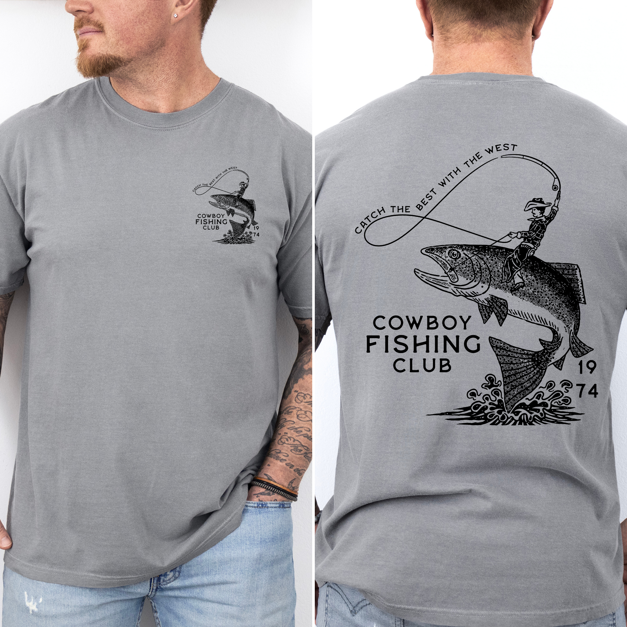 Cowboy Fishing Club Ultimate Outdoor Angling Brotherhood and Heritage Pride Comfort Colors Tee
