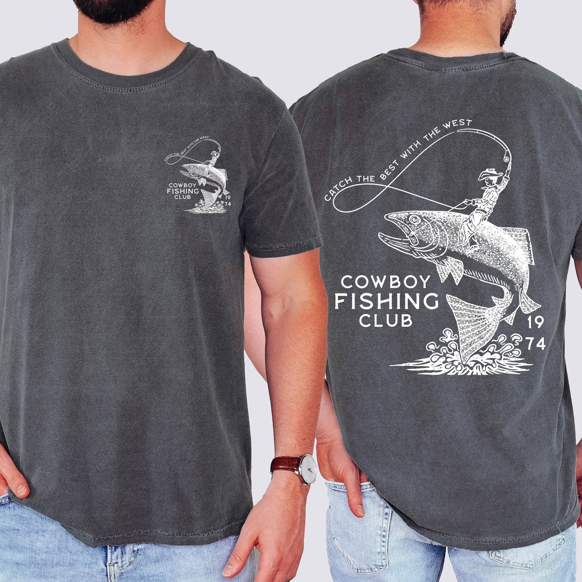 Cowboy Fishing Club Ultimate Outdoor Angling Brotherhood and Heritage Pride Comfort Colors Tee