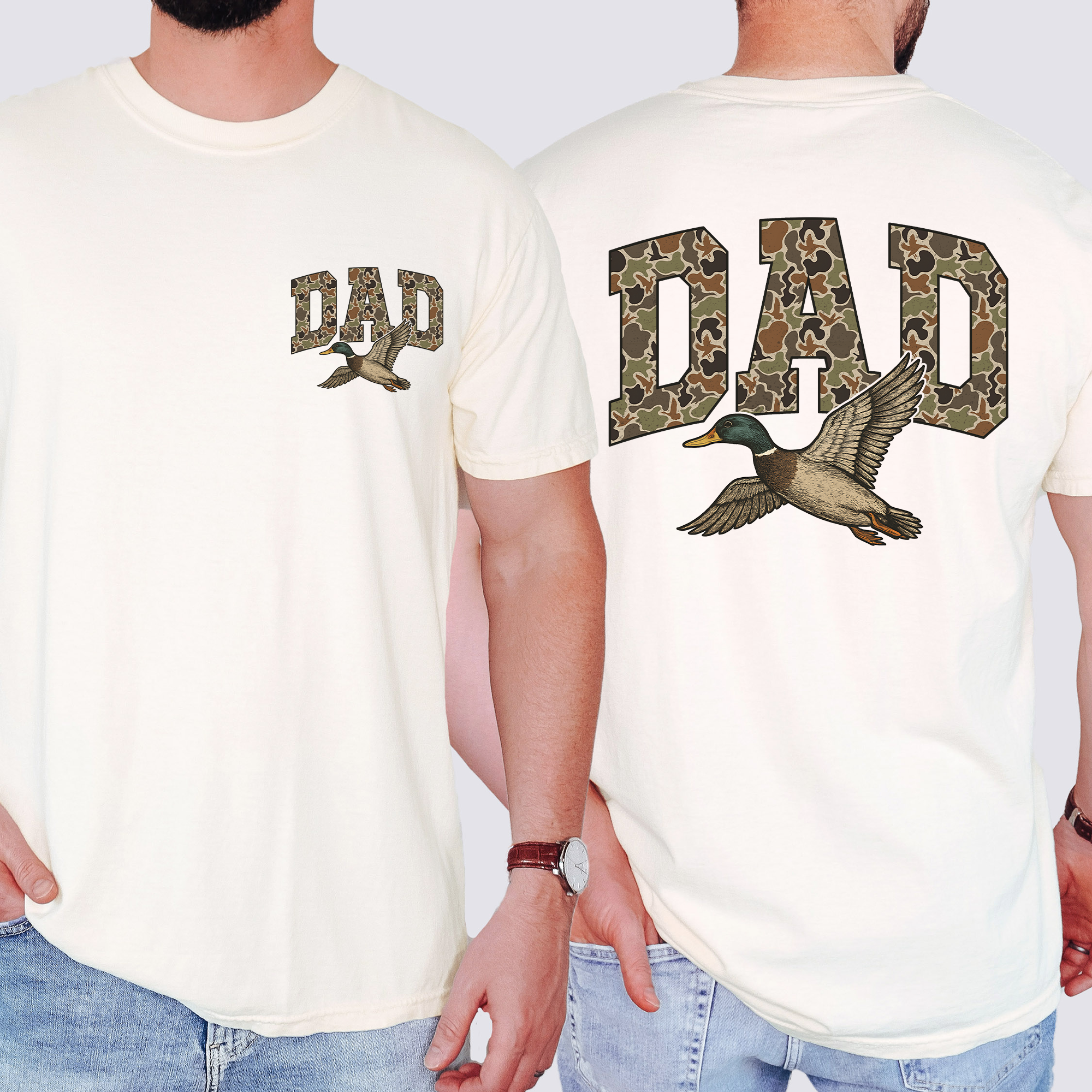 Dad's Camouflage Outdoorsman Adventure Edition Signature Series Comfort Colors Tee