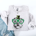 English Bulldog Adorable Dog St Patrick's Day Lucky Irish Pride Cozy Comfort Warmth Sweatshirt