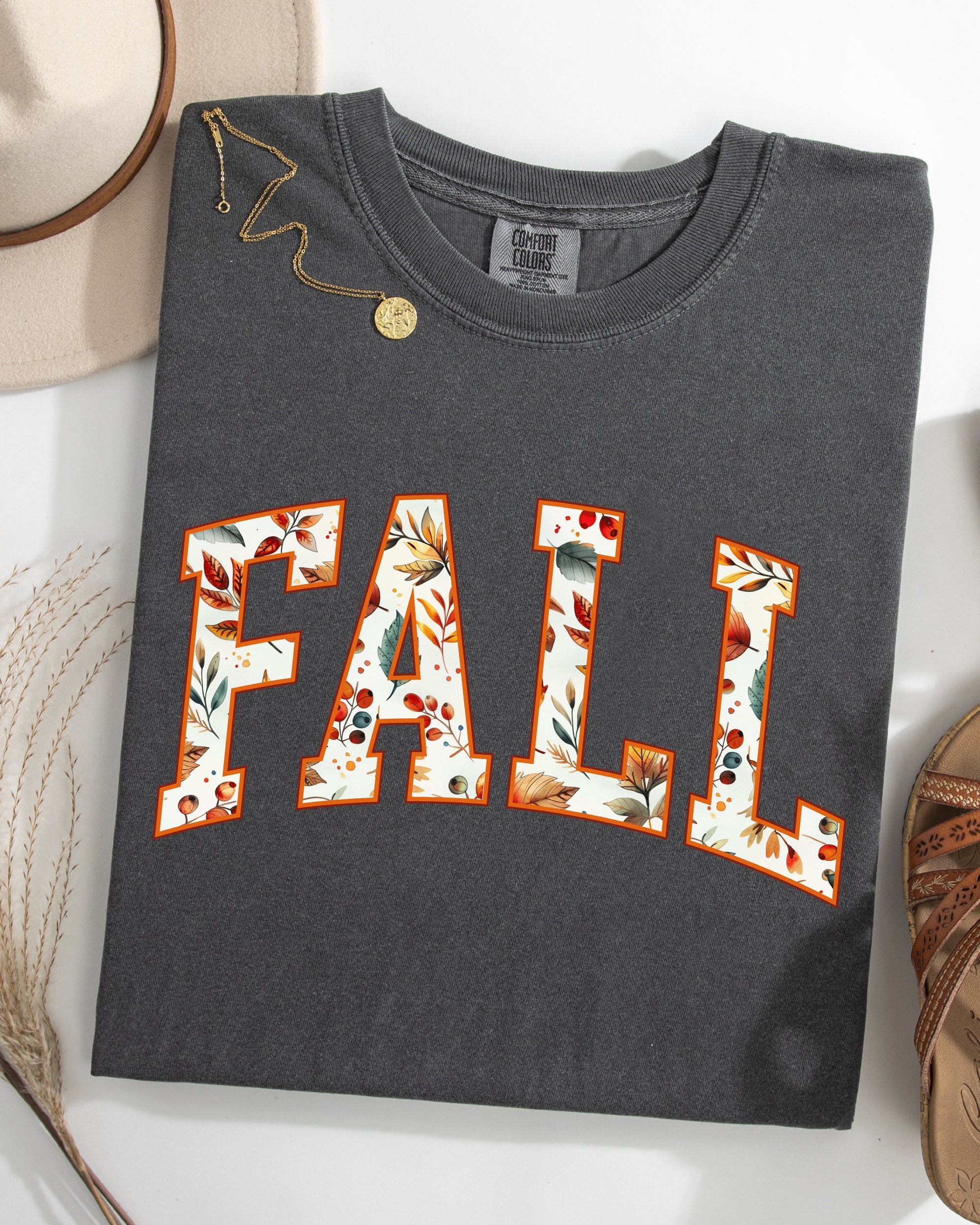 Fall Varsity Autumn Collegiate Retro Vintage Halloween Graphic Comfort Colors Tee