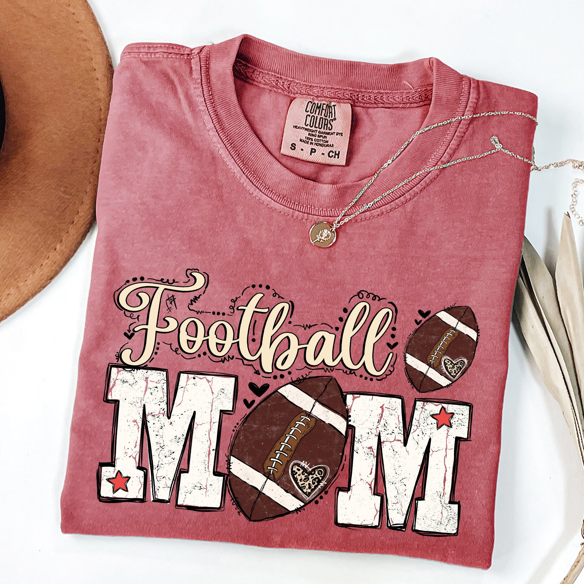 Football Mom Game Day Big Game Tailgate Party Sports Enthusiast Comfort Colors Tee