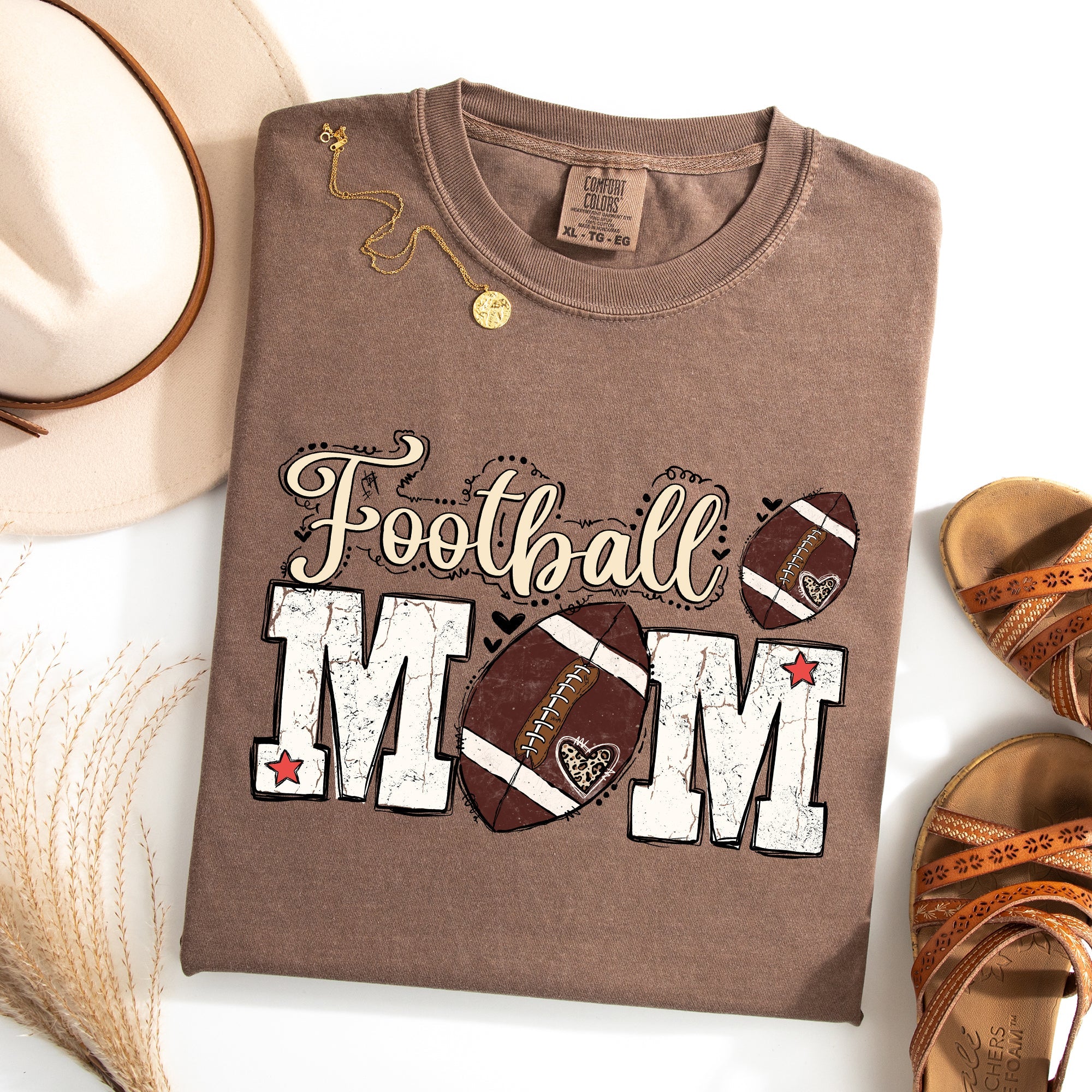 Football Mom Game Day Big Game Tailgate Party Sports Enthusiast Comfort Colors Tee