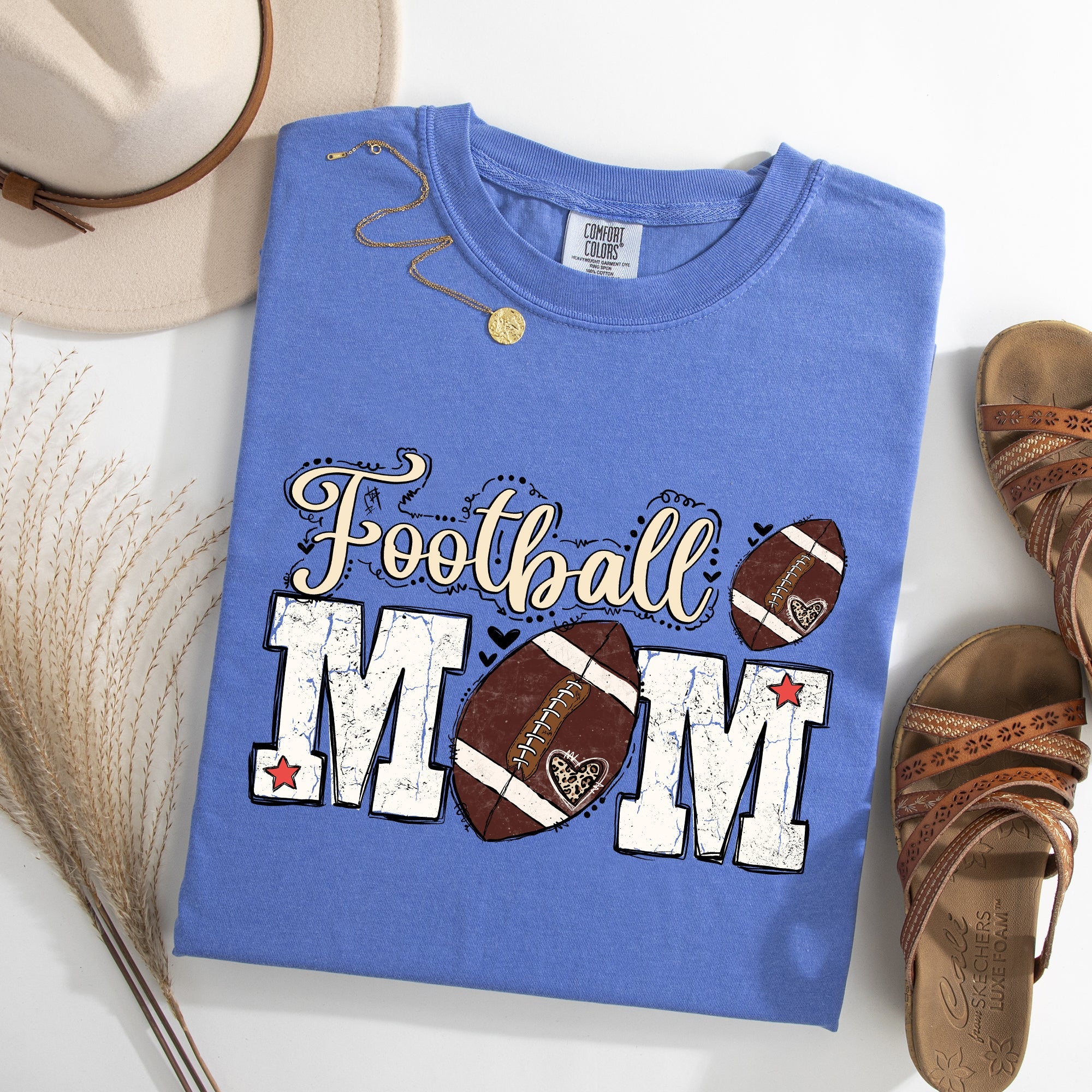 Football Mom Game Day Big Game Tailgate Party Sports Enthusiast Comfort Colors Tee