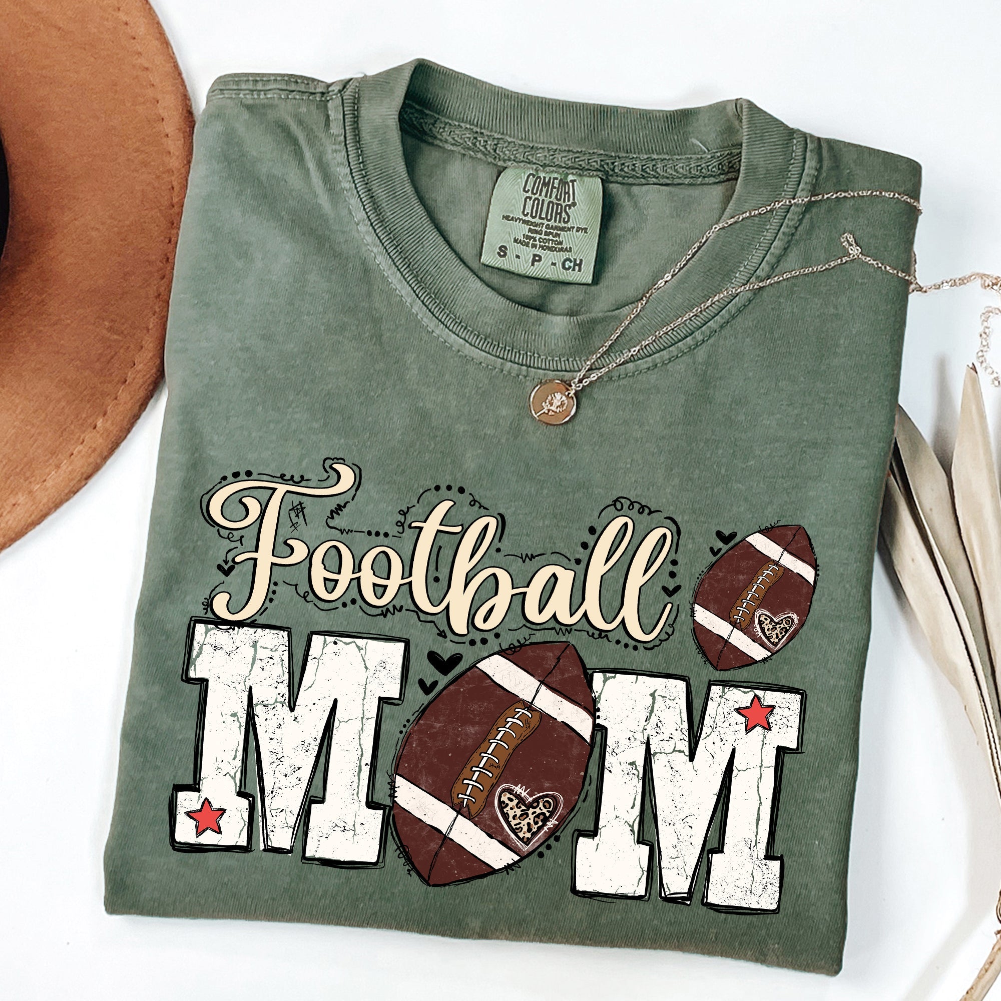 Football Mom Game Day Big Game Tailgate Party Sports Enthusiast Comfort Colors Tee