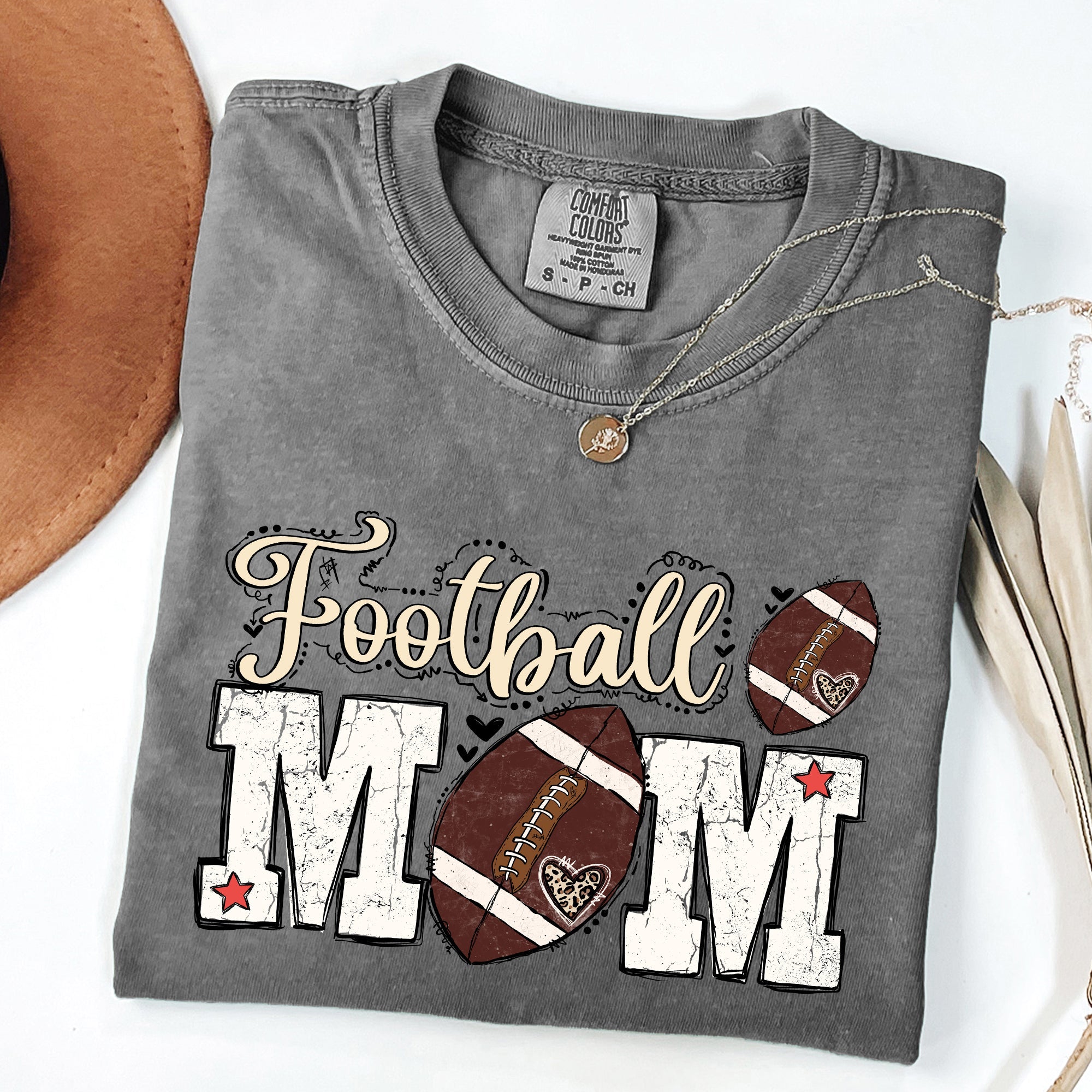 Football Mom Game Day Big Game Tailgate Party Sports Enthusiast Comfort Colors Tee
