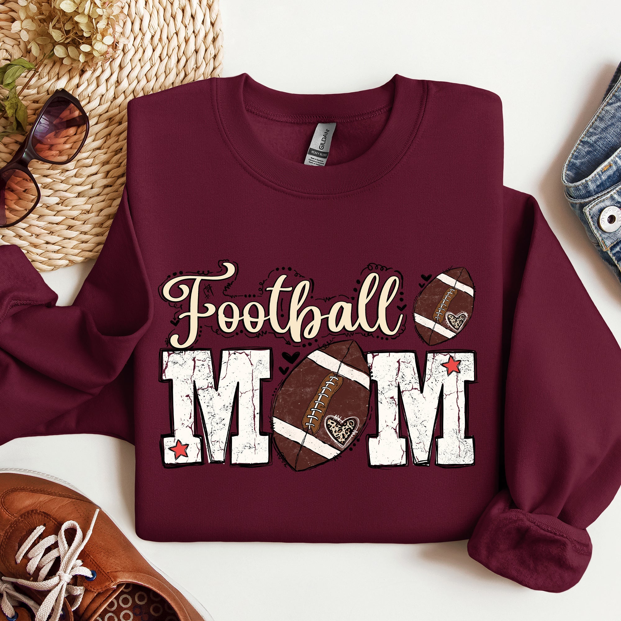 Football Mom Tailgate Party Game Day Big Game Touchdown Fan Gear Team Sweatshirt