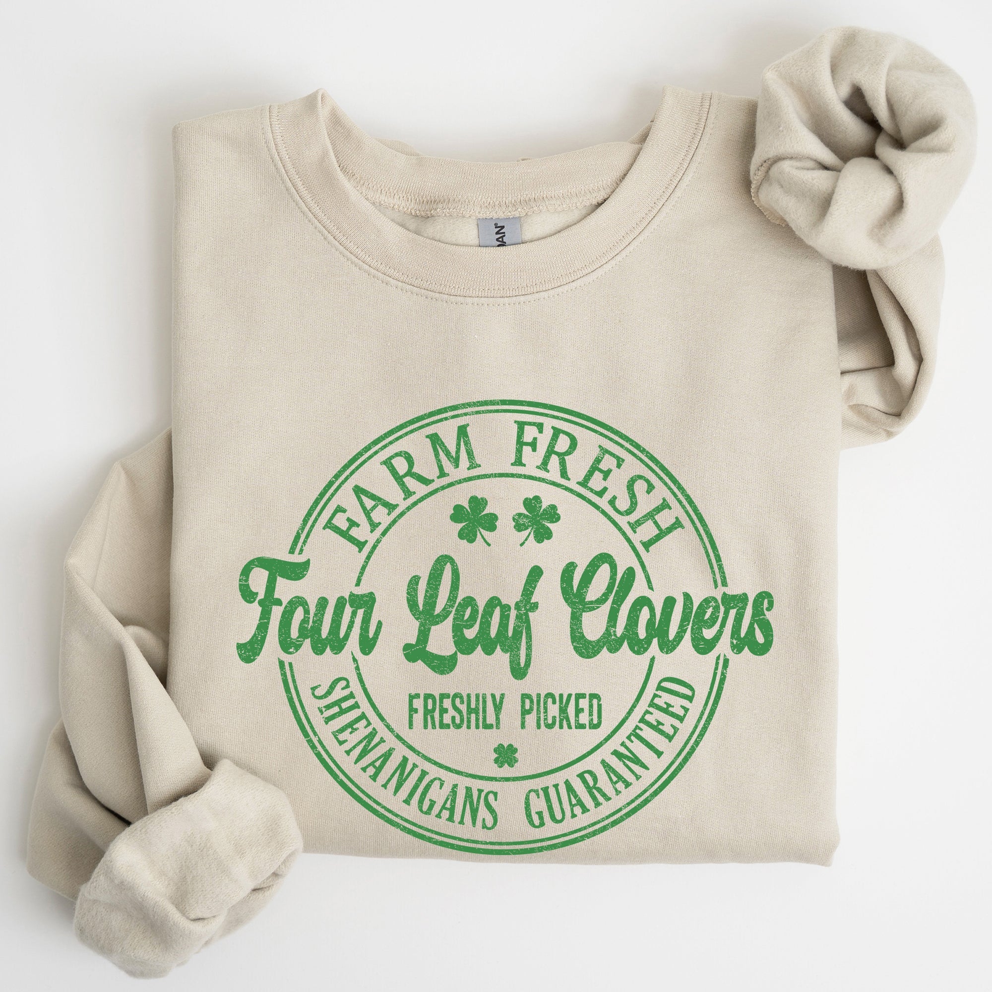 Four Leaf Clovers Farm St. Patrick's Day Irish Luck Celebration For Home Farm Lovers Sweatshirt
