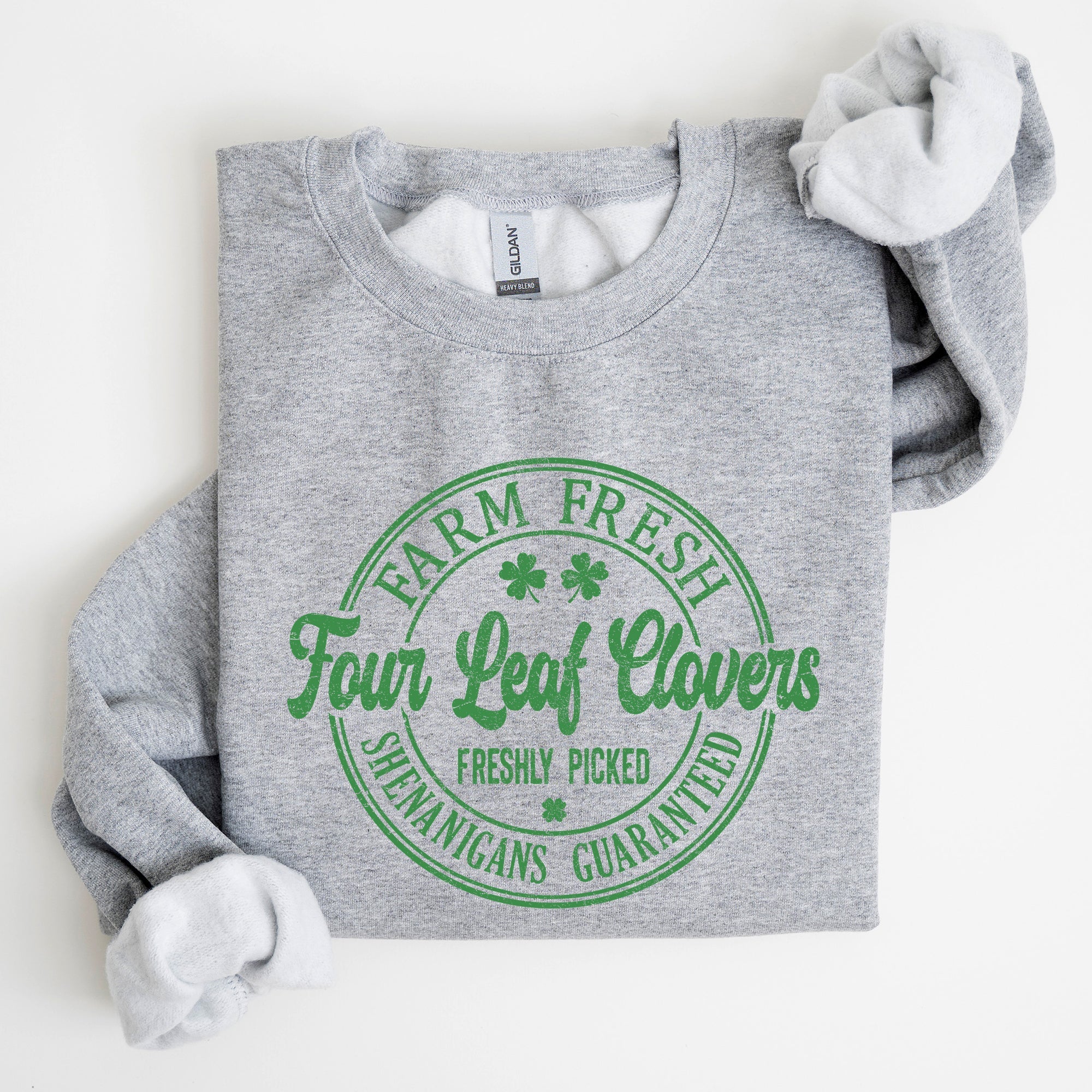 Four Leaf Clovers Farm St. Patrick's Day Irish Luck Celebration For Home Farm Lovers Sweatshirt