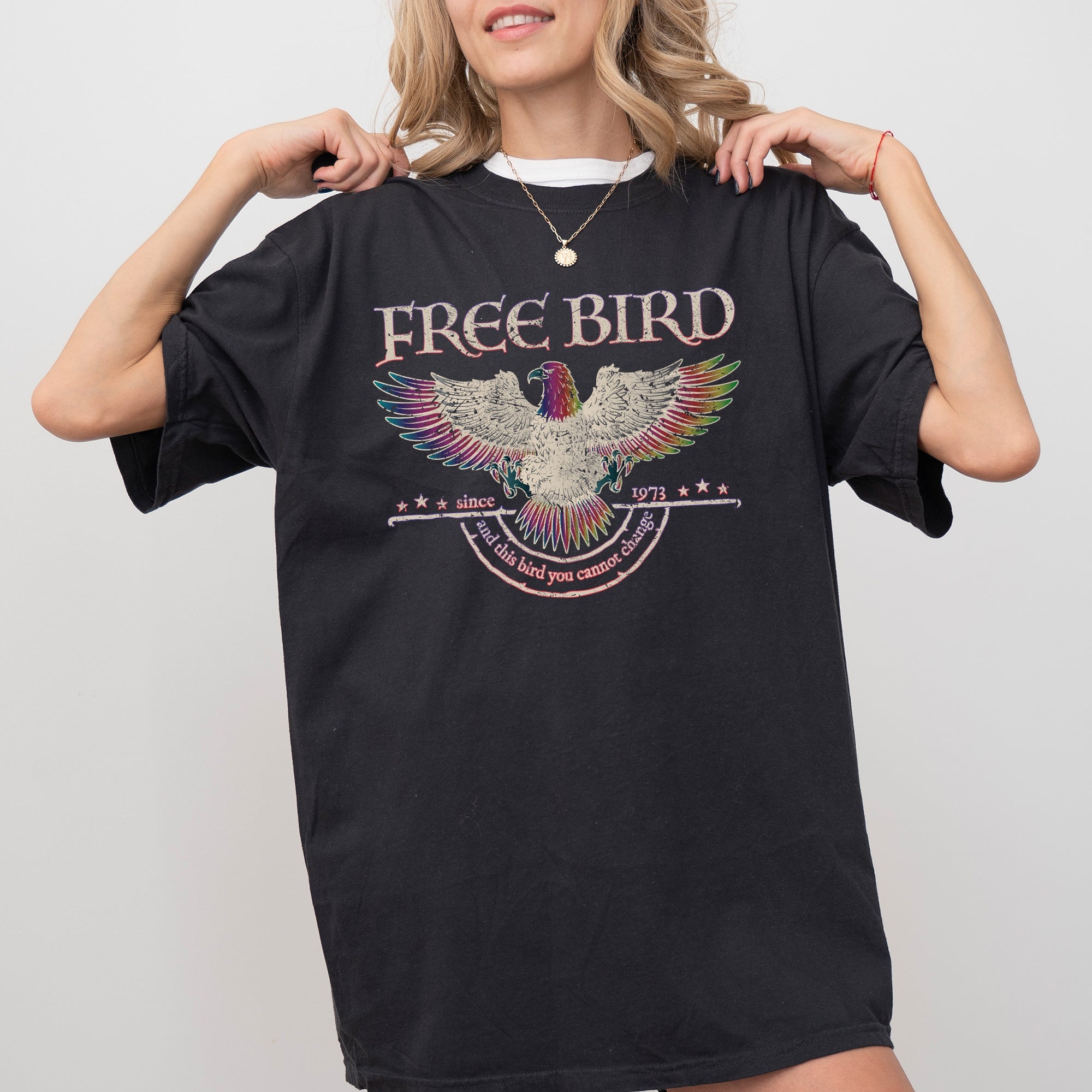 Free Bird Vintage Rock Anthem Retro Concert Classic Jam Session Memorial Edition Limited Comfort Colors Tee