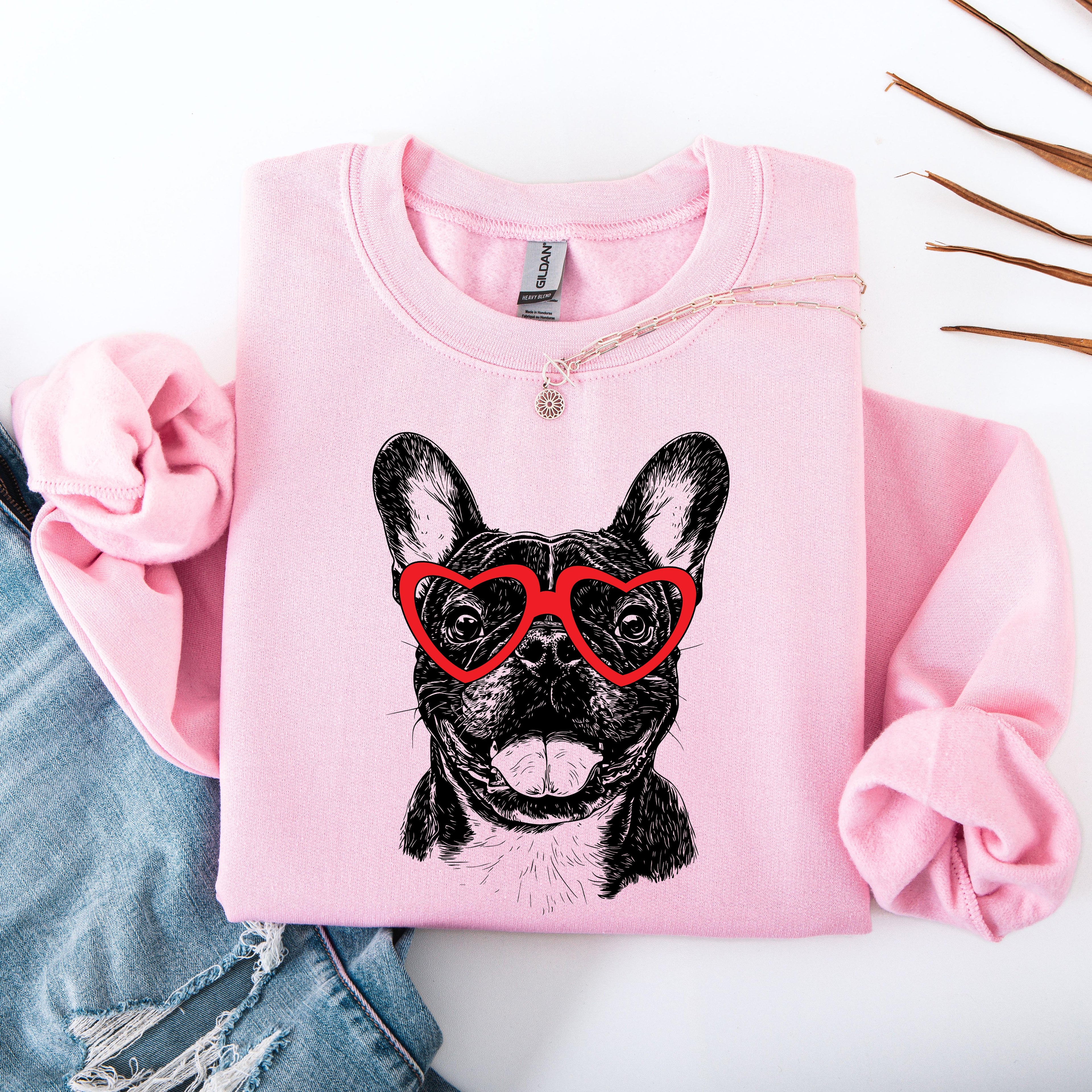French Bulldog Dog Lover Graphic Print Sweatshirt For Pet Parents And Bulldog Enthusiasts