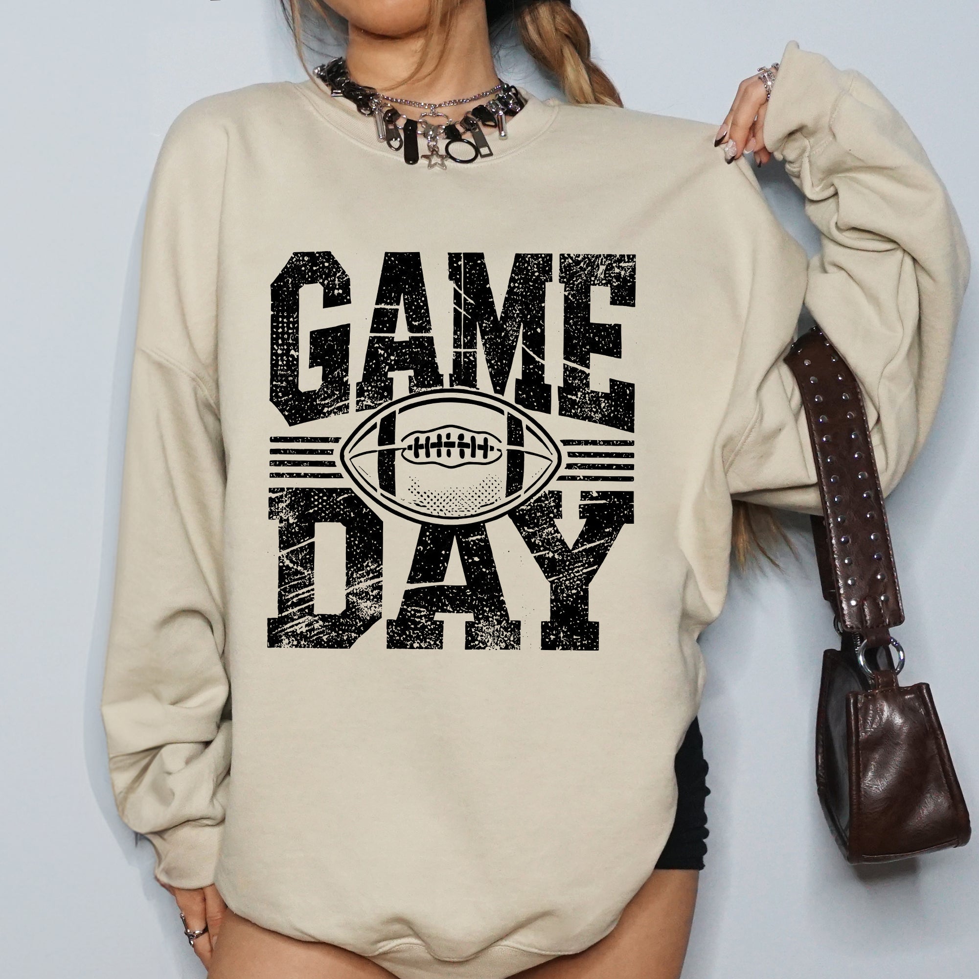 Game Day Varsity Football Tailgate Party Big Game Touchdown Celebration Sweatshirt