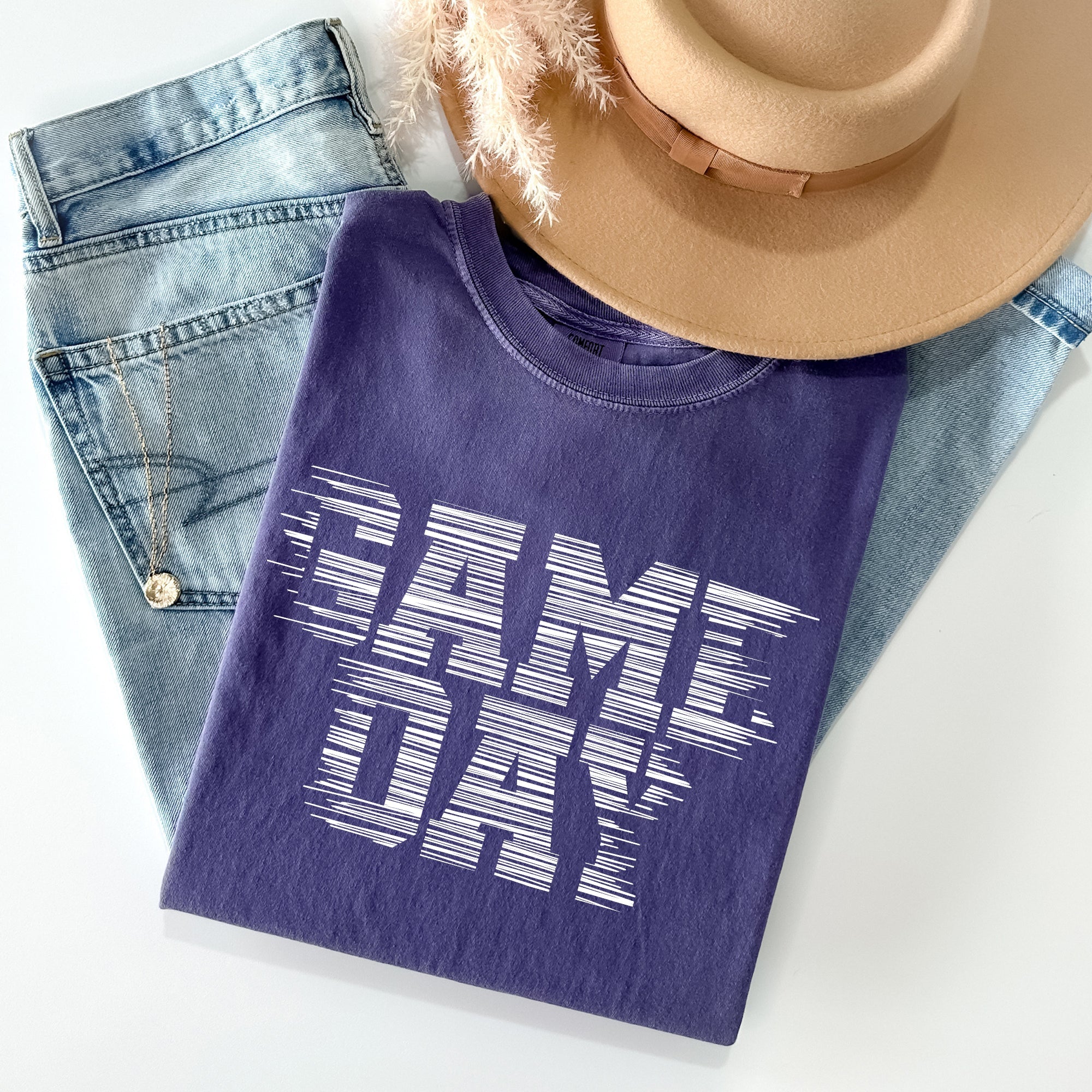 Game Day Vintage Football Tailgate Party Stadium Vibes For True Fans Comfort Colors Tee