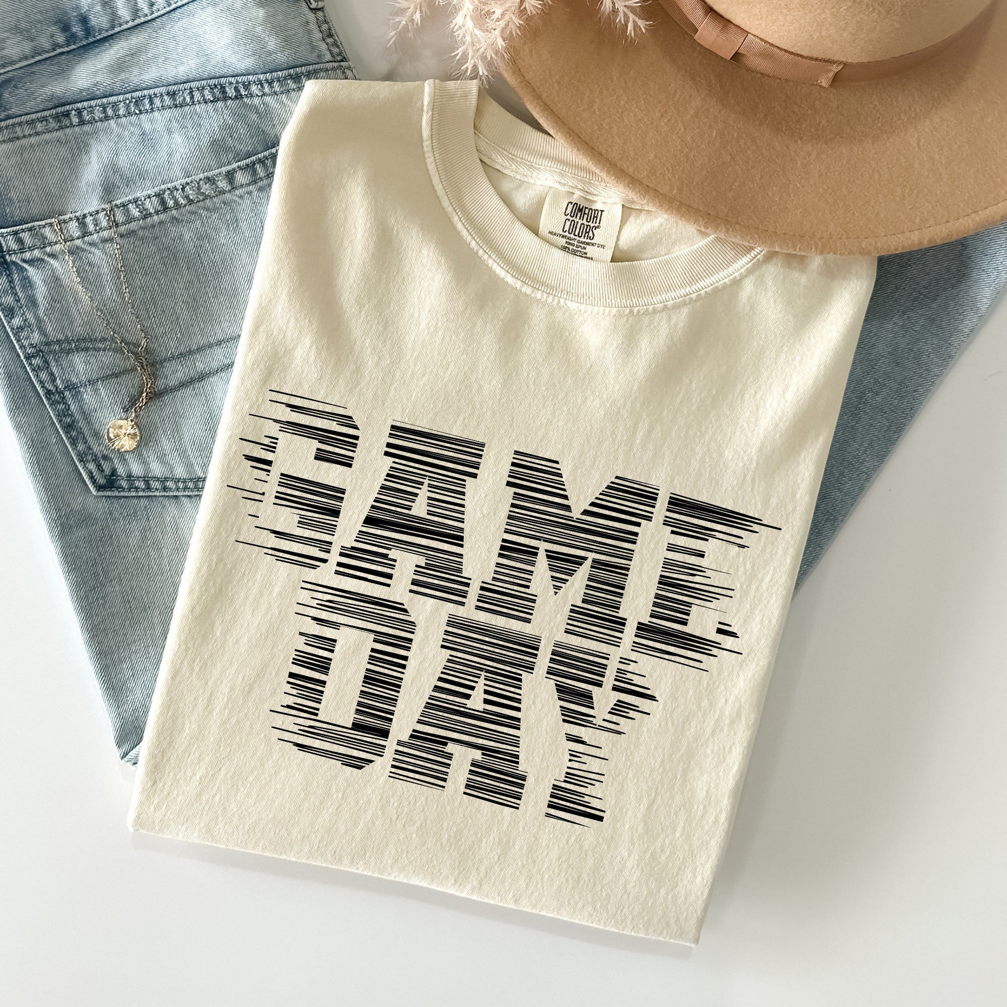 Game Day Vintage Football Tailgate Party Stadium Vibes For True Fans Comfort Colors Tee